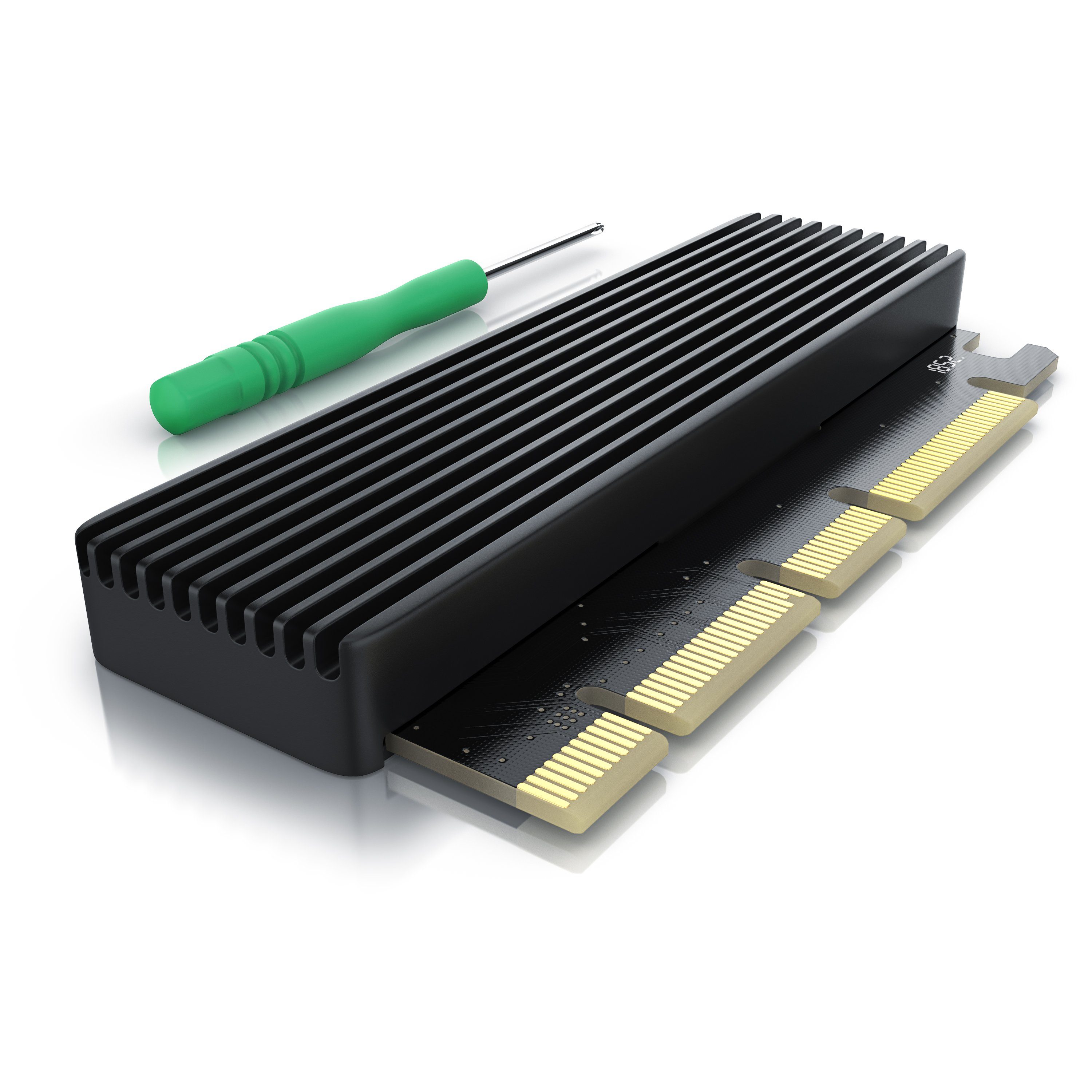 CSL Computer-Adapter, PCIe Karte, Erweiterungskarte für M.2 Key-M SSDs, NVMe Standard