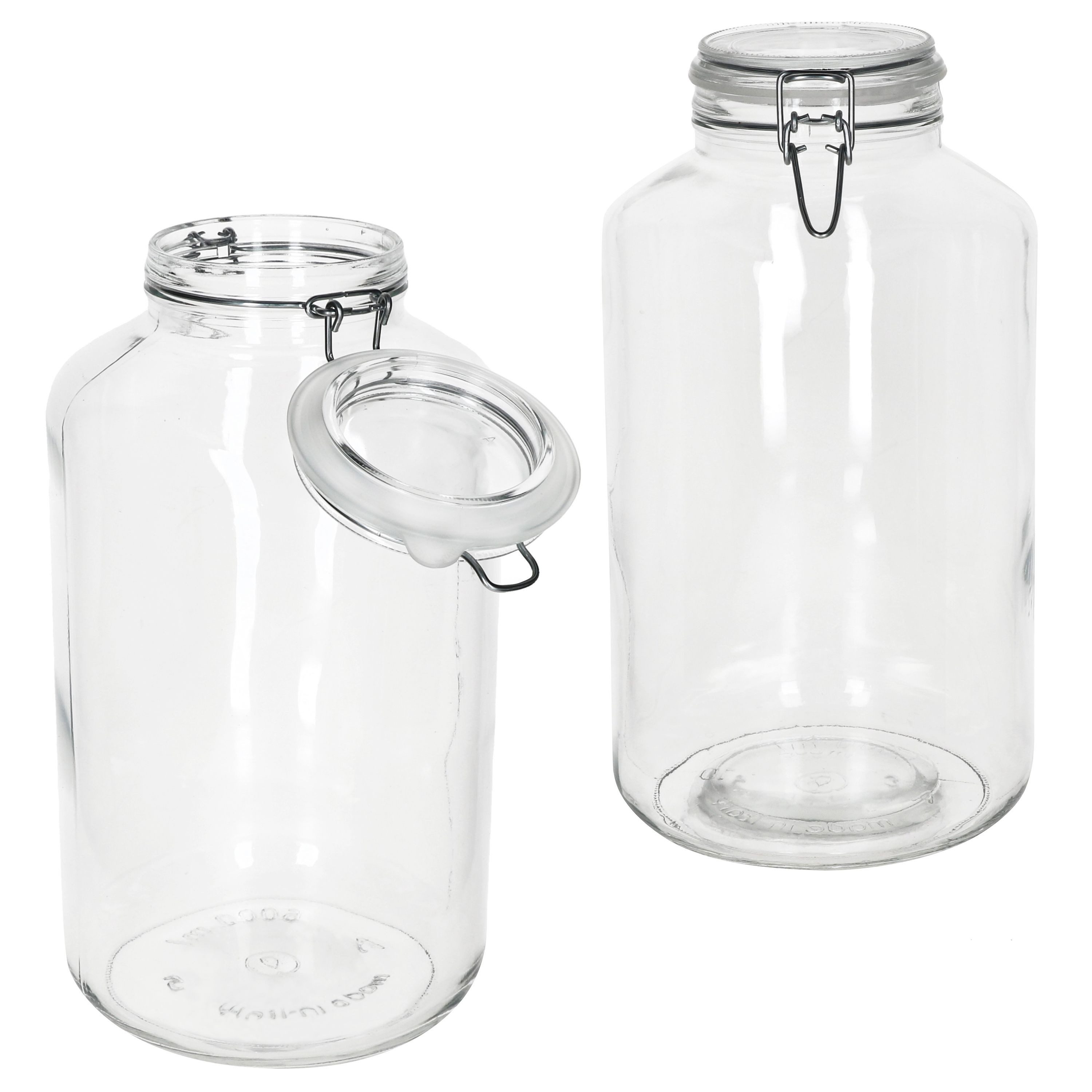 MamboCat Vorratsglas 2x NORMA Vorratsglas 6L aus Glas mit Bügelverschluss Einmachgläser, Glas