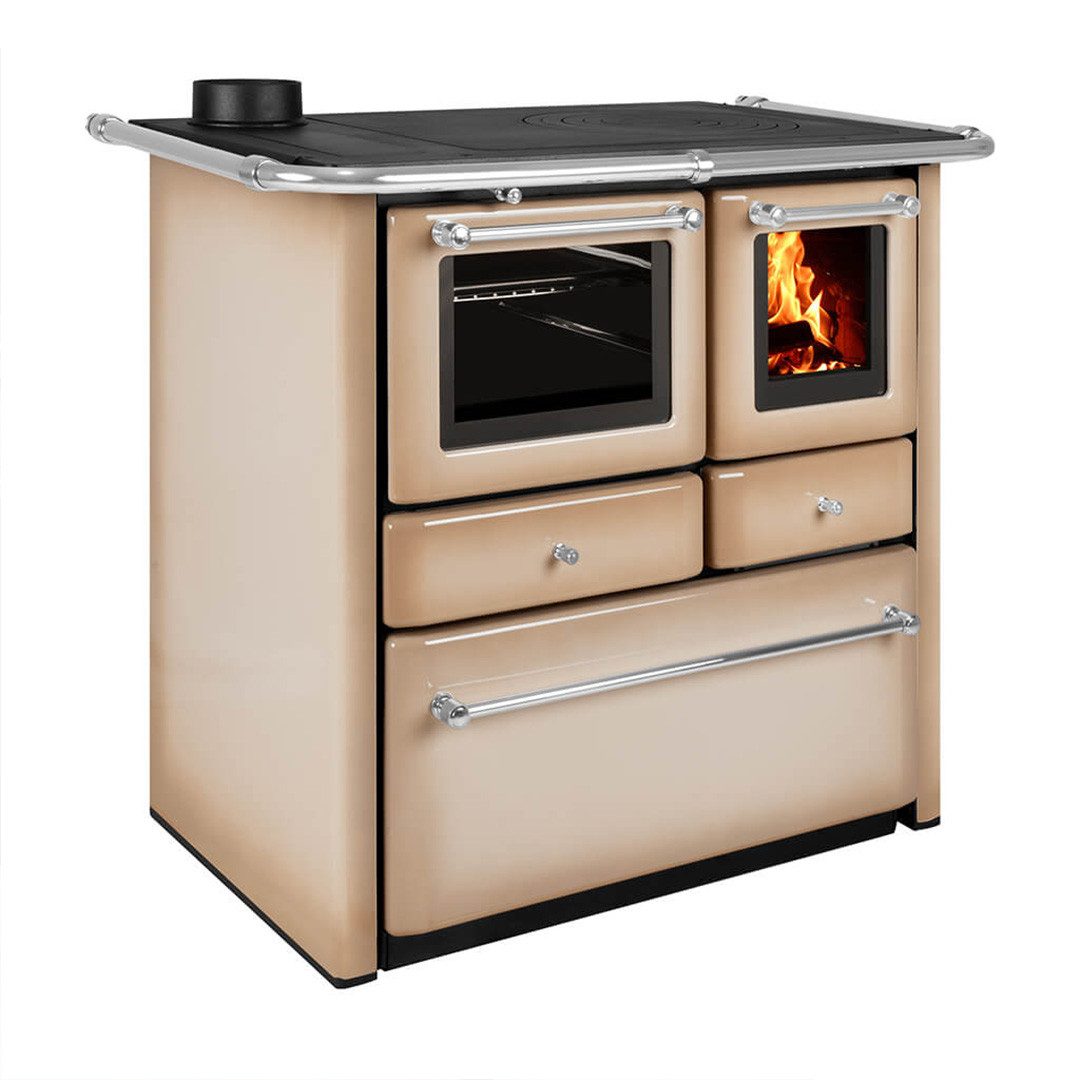 Lincar Kaminofen Küchenofen Lincar Gaia V SX cappuccino, 6,3 kW