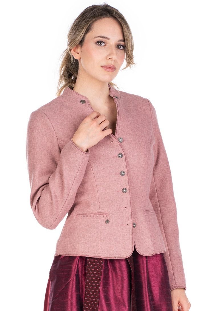 Trachtenjanker Walkjacke Damen - HALFING - rose