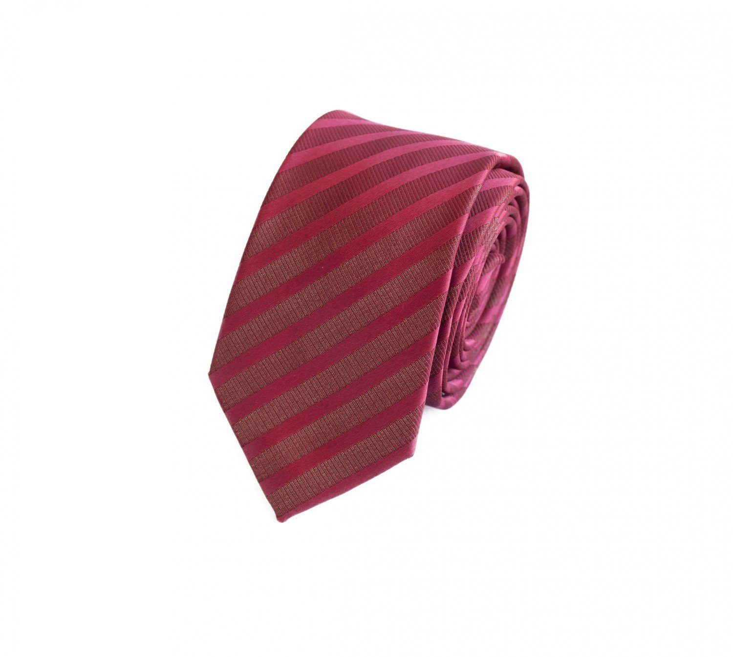 verschiedene Gestreift) Blau Krawatte Rote Schlips Rot - Krawatte in 6cm Weiß Cherry/Black/White Herren Männer Farini Box, (ohne (6cm), Rot - Fabio Schmal
