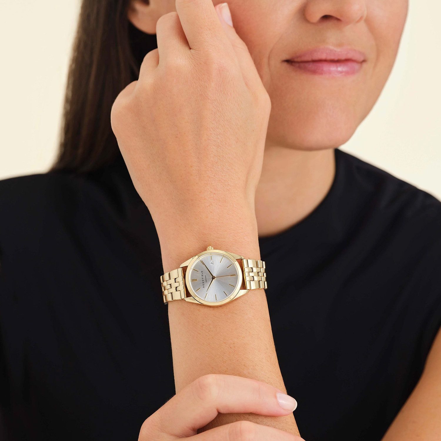 ROSEFIELD Quarzuhr ASGSG-A15, für Damen Ace XS Goldfarben