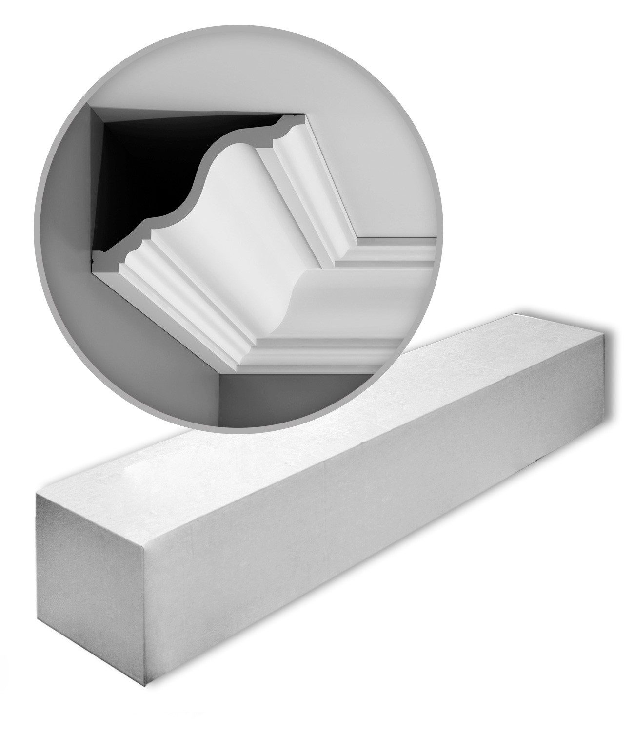 Orac Decor Deckenleiste C334 Zierleisten 1 Karton SET 7 Stuckleisten 14 m, kleben, Purotouch®, 7-St., 1 x Karton SET, 1 Karton SET mit 7 Leisten Eckleisten Stuckleisten 14 m