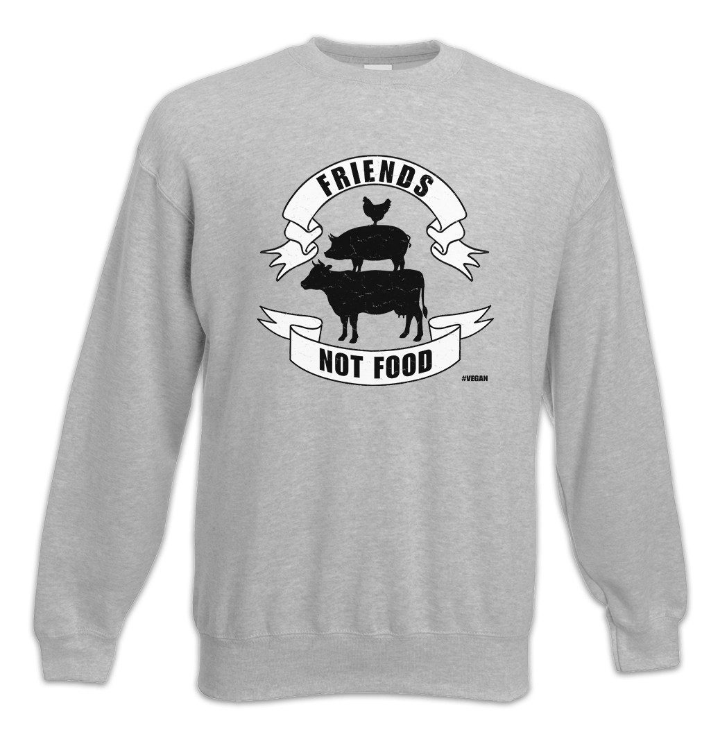 Urban Backwoods Sweatshirt Friends Not Food Animals Sweatshirt Veganer Speziesismus Vegan (1-tlg) Vegetarier Tierschutz Buddies Homies