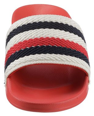 Tommy Hilfiger TOMMY ESSENTIAL POOL SLIDE Badepantolette mit gestreifter Bandage