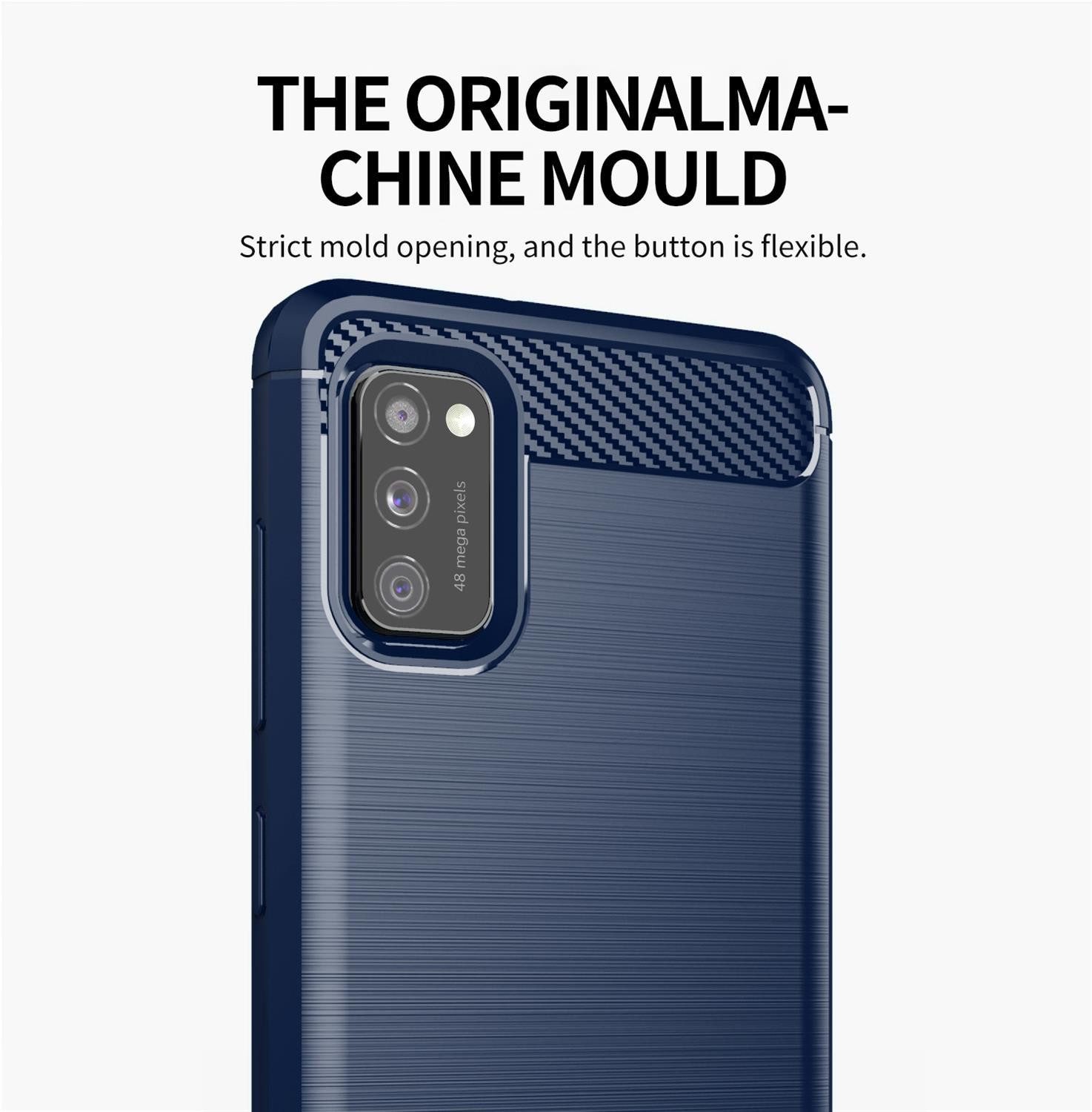 Cadorabo Handyhülle für Samsung Galaxy A41 Hülle Samsung Galaxy A41, Flexible Ultra Slim TPU Silikon Handy Schutzhülle Back Cover Bumper