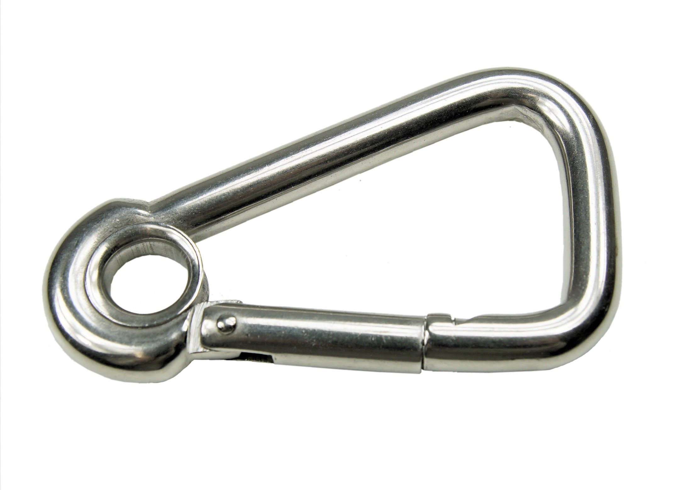 Karabiner rostfrei, Stück), mm, KAMERO Asymmetrisch Längen, salzwasser- Karabinerhaken 1 bis 100 säurebeständig mit und Kaussche 60 (verschiedene Edelstahl