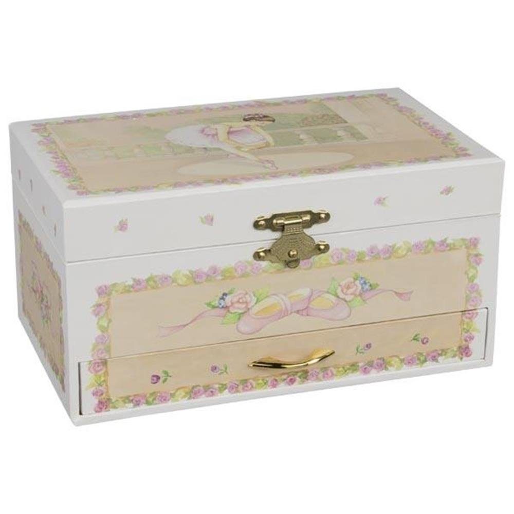goki Spieluhr Ballerina IV, Spieldose, Rosa, mit Melodie Schwanensee