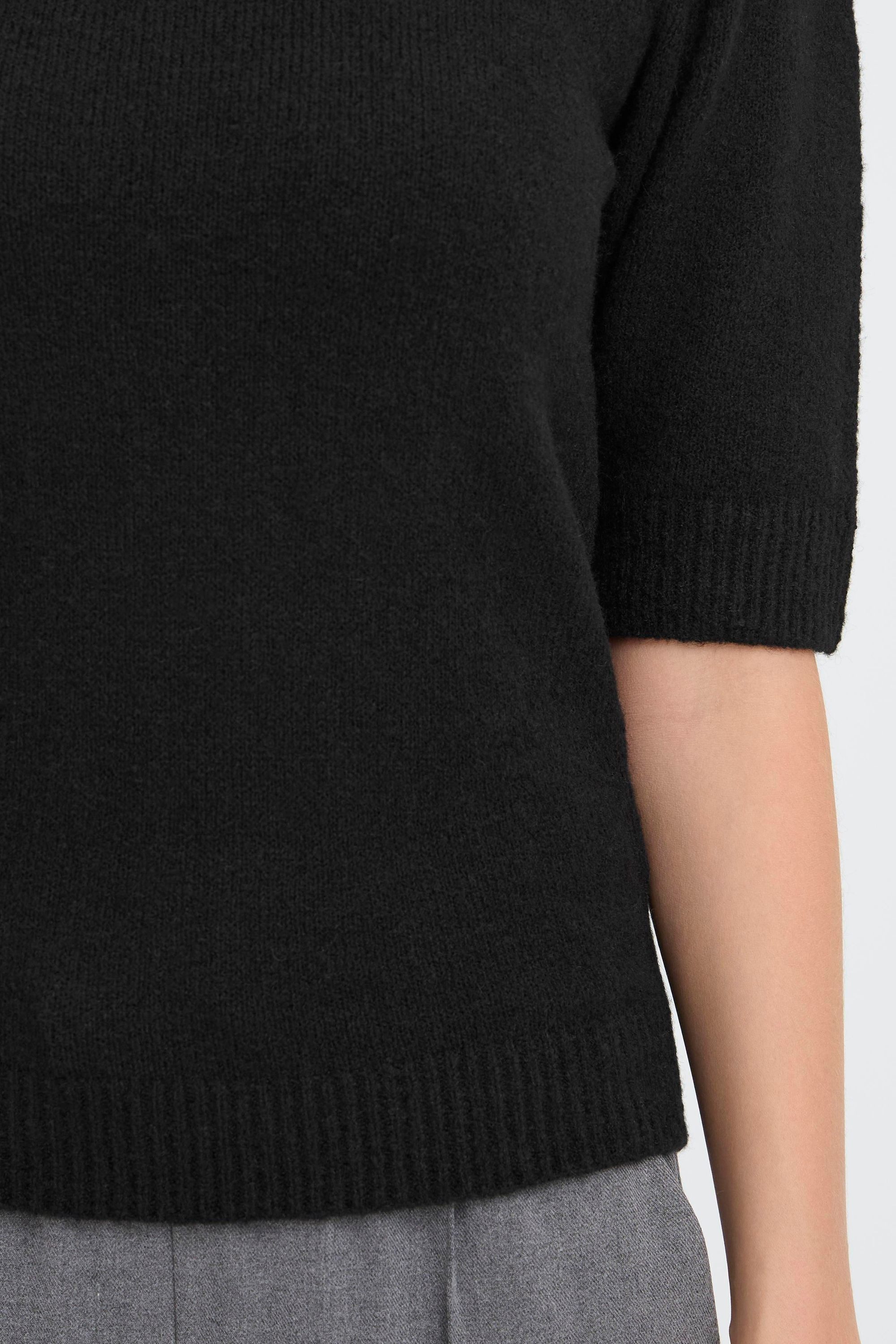 OXMO Strickpullover OXSif Modischer Kurzarm-Pullover
