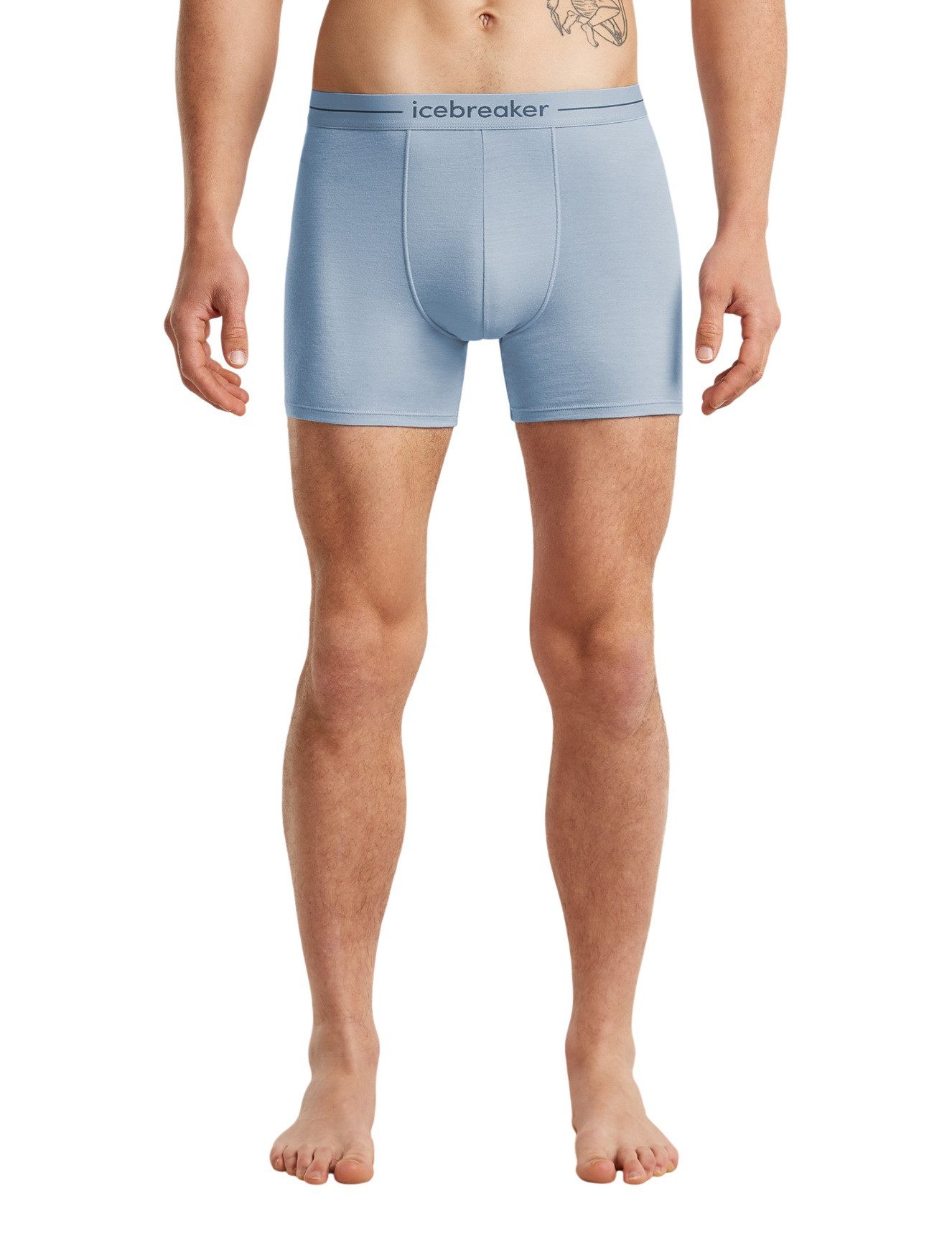 Icebreaker Boxershorts Anatomica (Merinowolle) Unterwäsche hellblau Herren