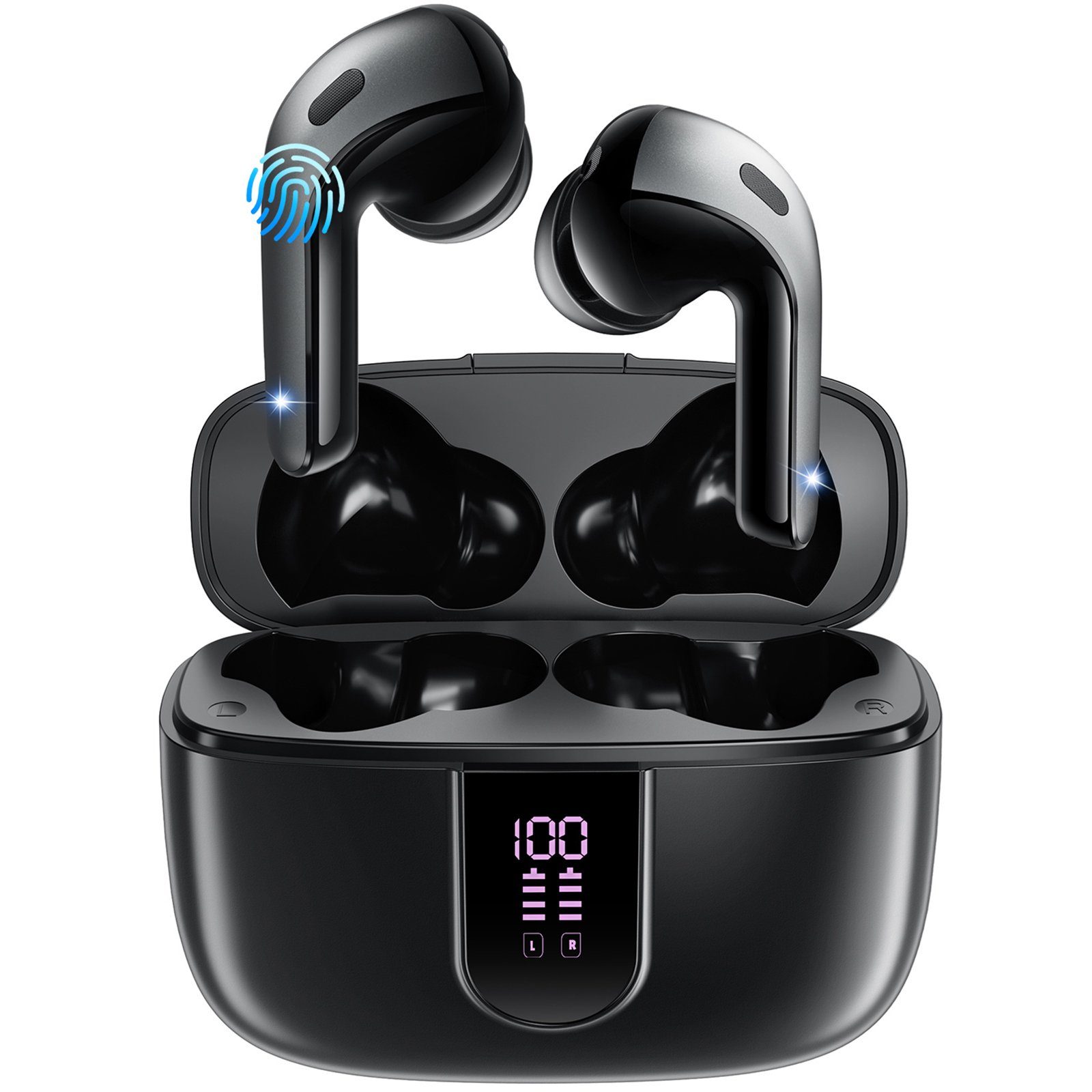 USB-C) In- Bluetooth, Kopfhörer Assistant, HYIEAR wasserdicht, Ear-Kopfhörer Geräte IPX5 Bluetooth 5.3, Android/iOS (Voice Stereo für