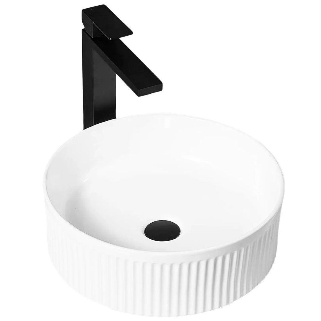 GTM Design Waschbecken Glanz - Modern Waschbecken - ohne Überlaufloch - Elegant