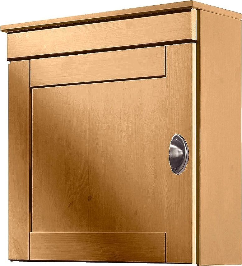 Home affaire Hängeschrank Oslo 50 cm breit, aus massiver Kiefer, 1 Tür, Metallgriff, Landhaus-Optik