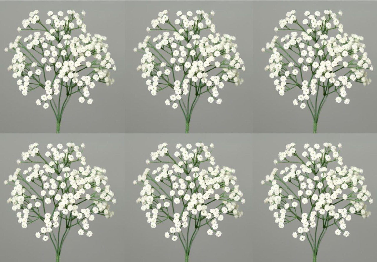 Kunstpflanze, DPI, Höhe 38 cm, Weiß H:38cm Kunststoff