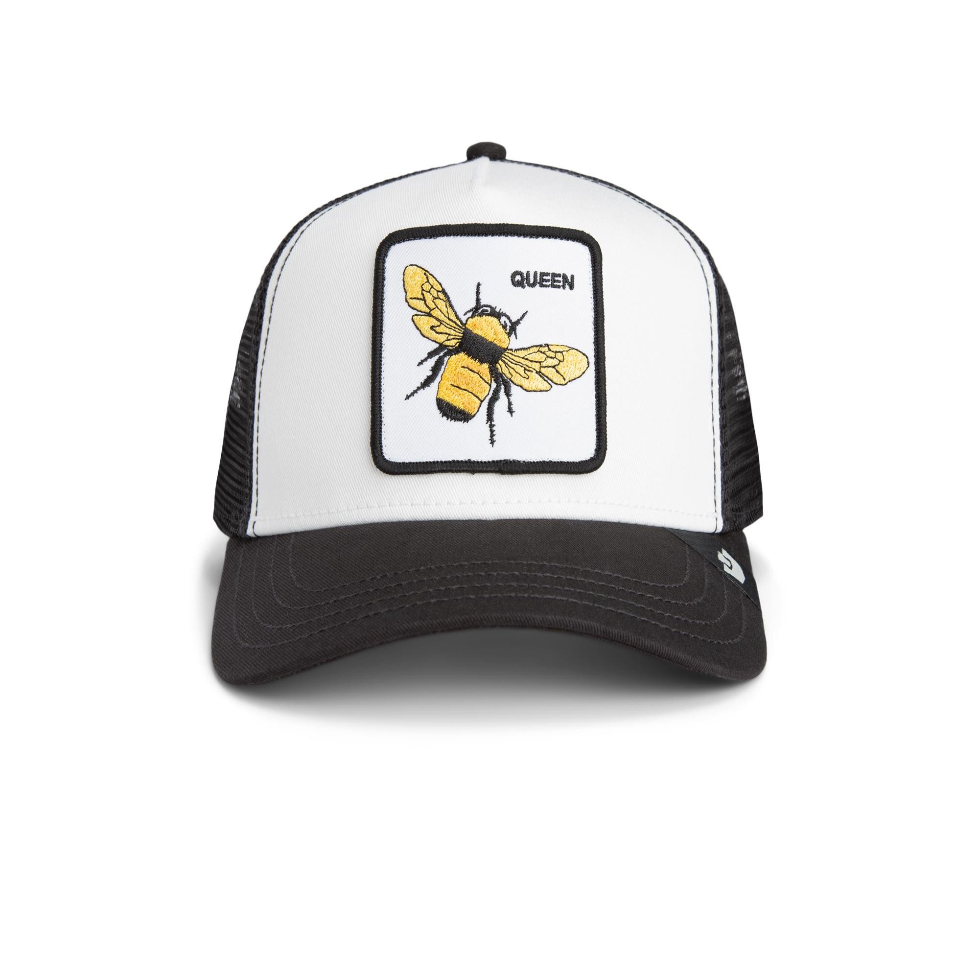 GOORIN Bros. Trucker Cap Goorin Bros. KIDS Trucker Cap The Queen Bee Mini Off Black/White (Basecap, Basecap, Meshcap, Trucker Kappe) Bedruckte Innenseite