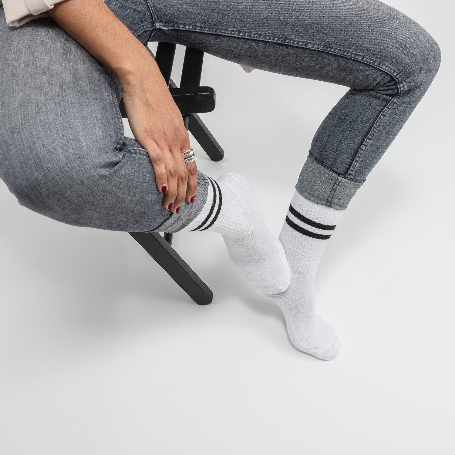 OCCULTO Tennissocken Damen Retro Tennis Socken günstig online kaufen