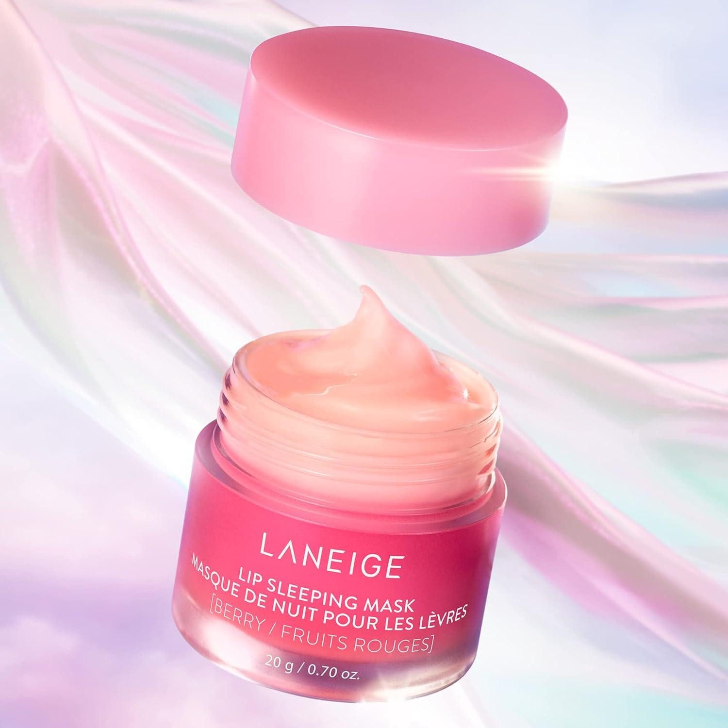 LANEIGE Lippenmaske Lip Sleeping Mask EX Berry 20g – Intensive nährende Lippenmaske für, Nacht mit Sheabutter, Murumuru-Butter und Fruchtextrakten