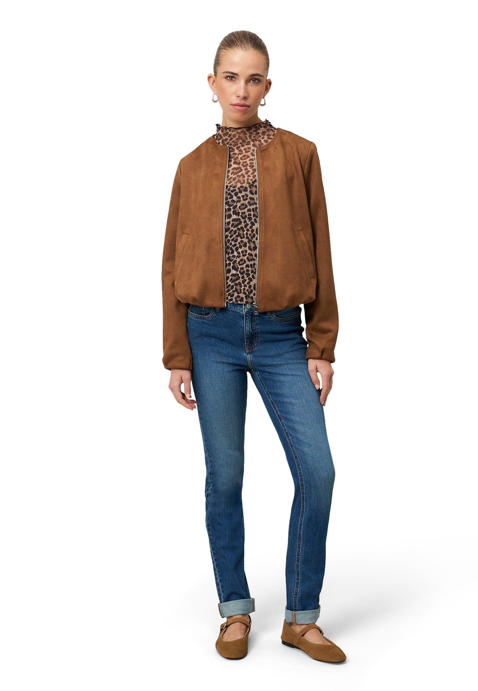 Zero Slim-fit-Jeans Damen Straight Fit 32 Inch