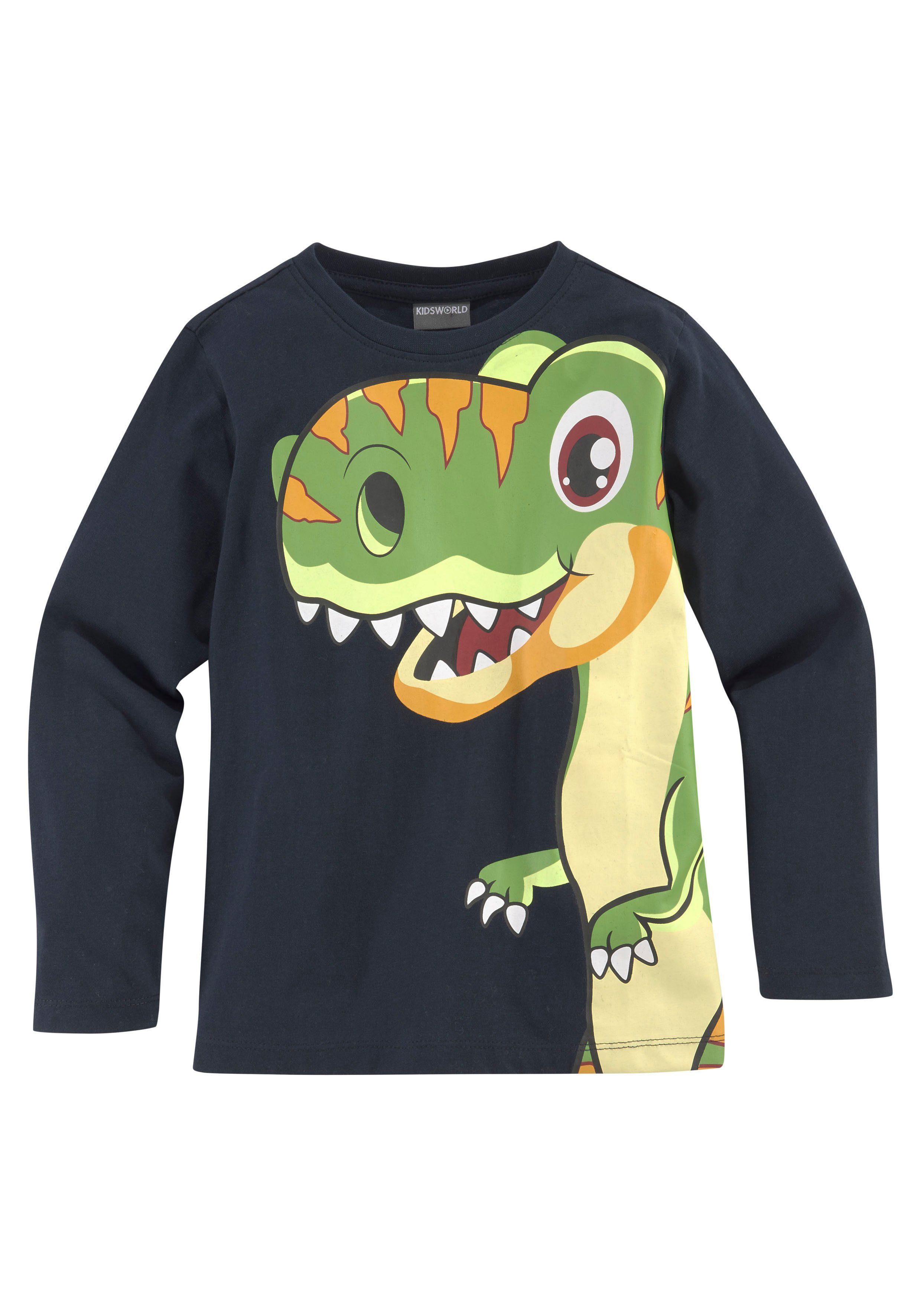 KIDSWORLD Langarmshirt CURIOUS DINO