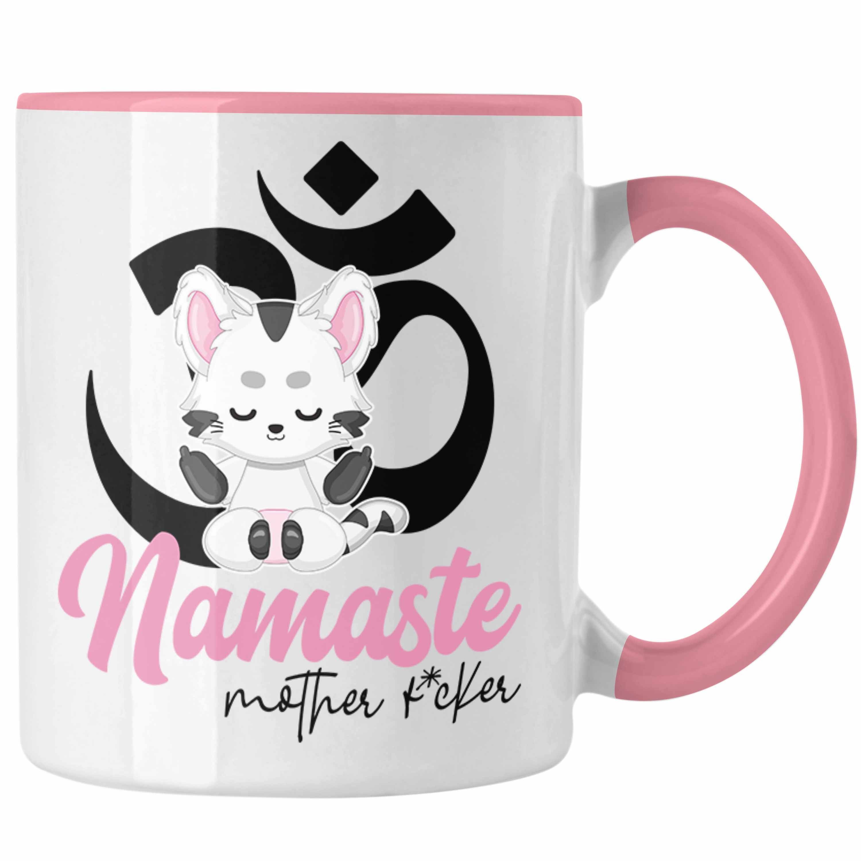 Trendation Tasse Trendation Yoga Namaste Mother Geschenk YogaLehrer