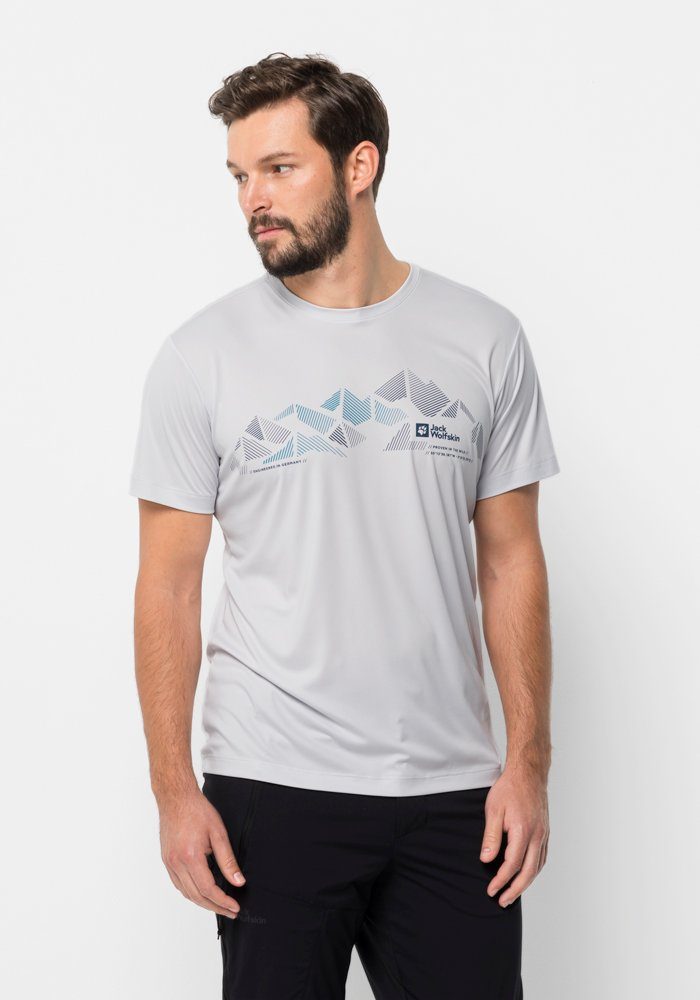 Jack Wolfskin T-Shirt PEAK GRAPHIC T M white-cloud