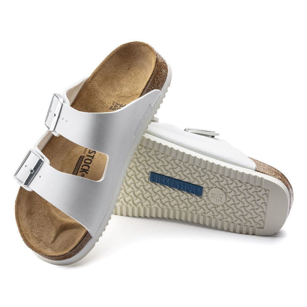 Birkenstock Sandale Arizona Superlauf, Birko-Flor, weiß günstig online kaufen