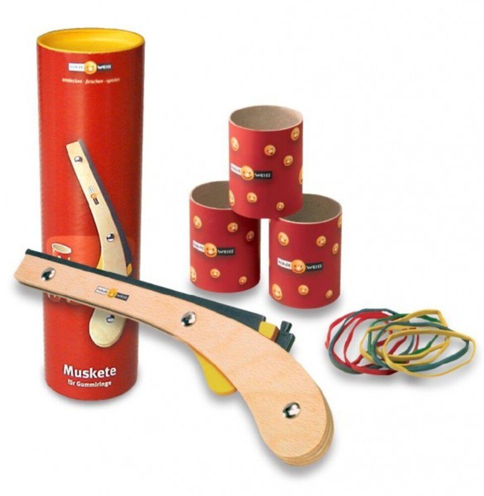 Naseweiss Experimentierkasten Muskete für Gummiringe