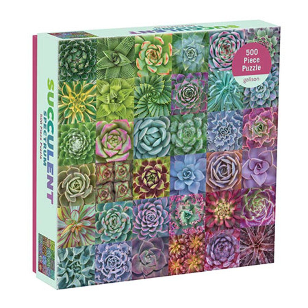 Chronicle Books Puzzle Sukkulenten im Spektrum, Puzzleteile
