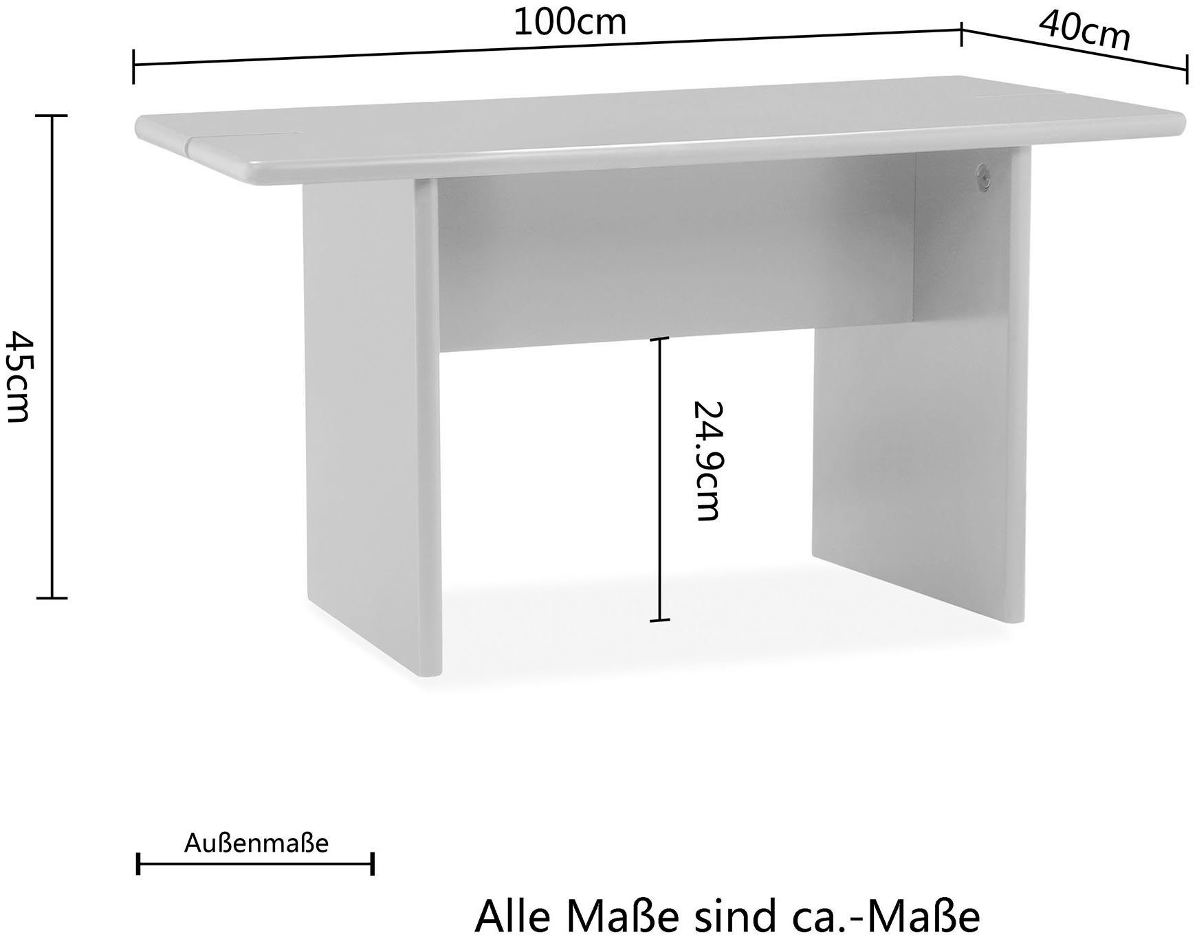 Massivholz, LeGer 4 Gercke Riana, Sitzbank by In Breiten, 45 Home Sitzhöhe cm Lena