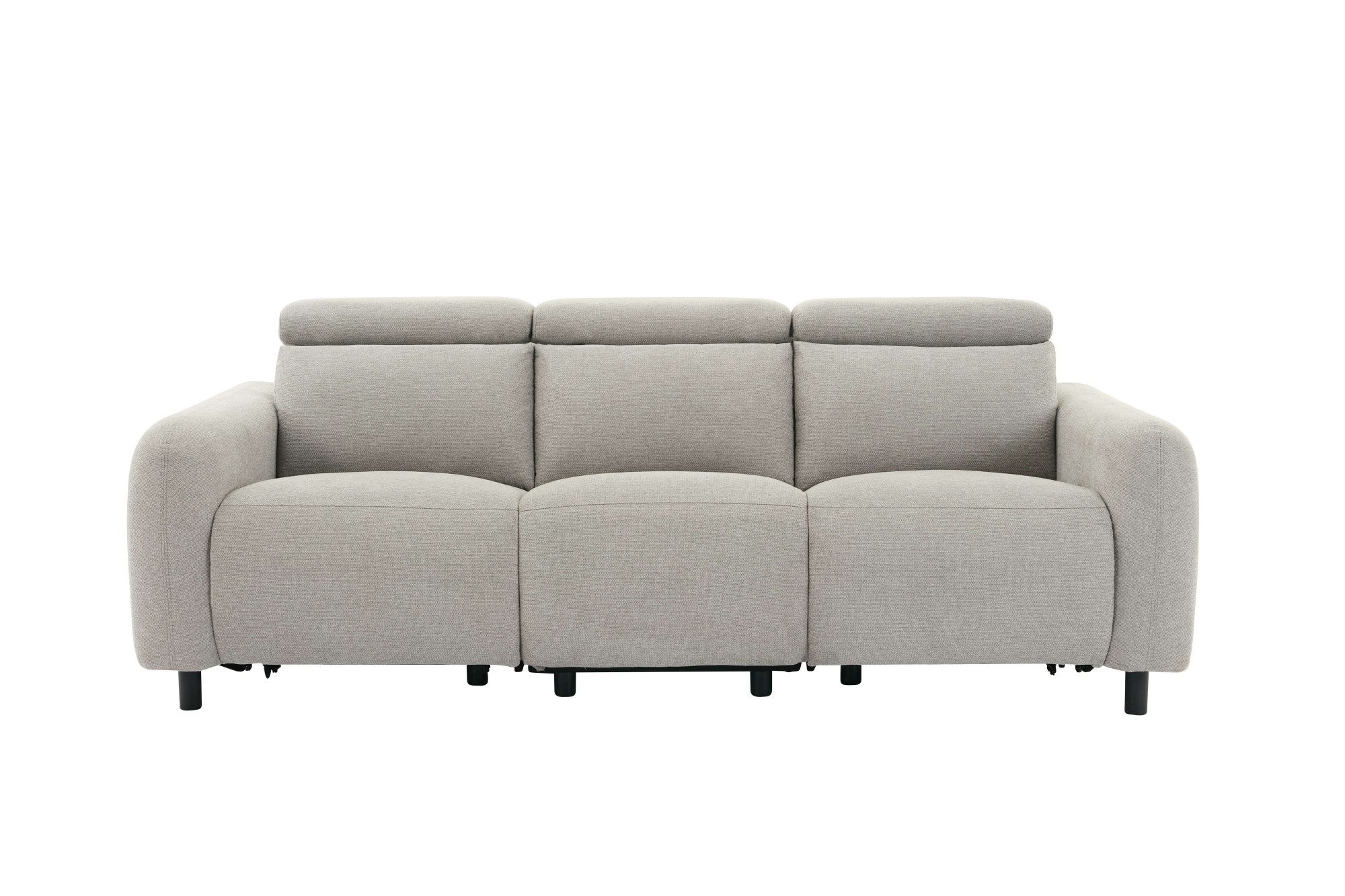 OTTO home 3-Sitzer SKAANE Struktur-Sofa, 229 cm, manuelle-u. elektrische Relaxfunktion, Relax-Funktion in 2 Sitzen, Kopfteilverstellung, Federkernpolsterung