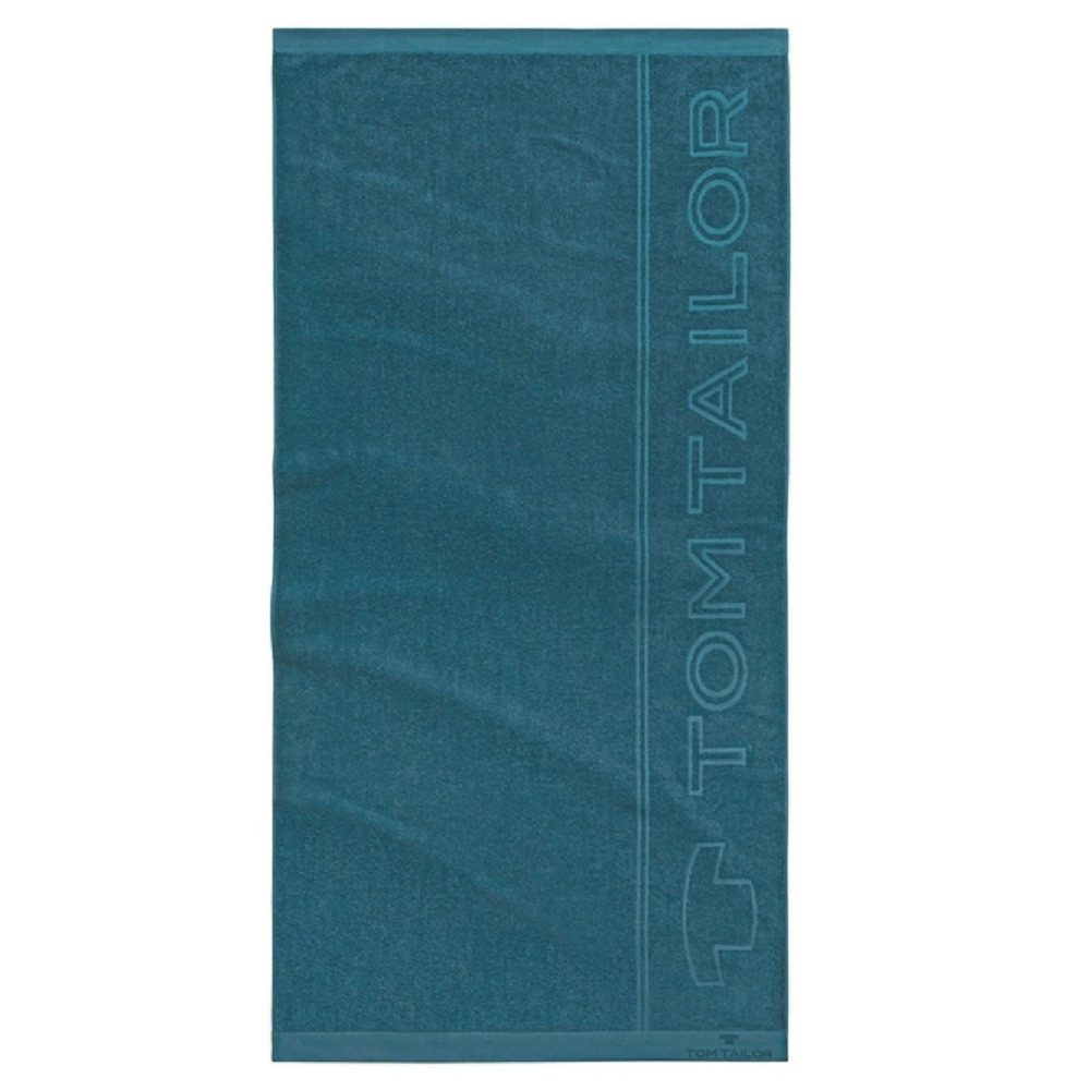 TOM TAILOR HOME Saunatuch Strandlaken Badetuch Frottee Petrol 90 x 180 cm