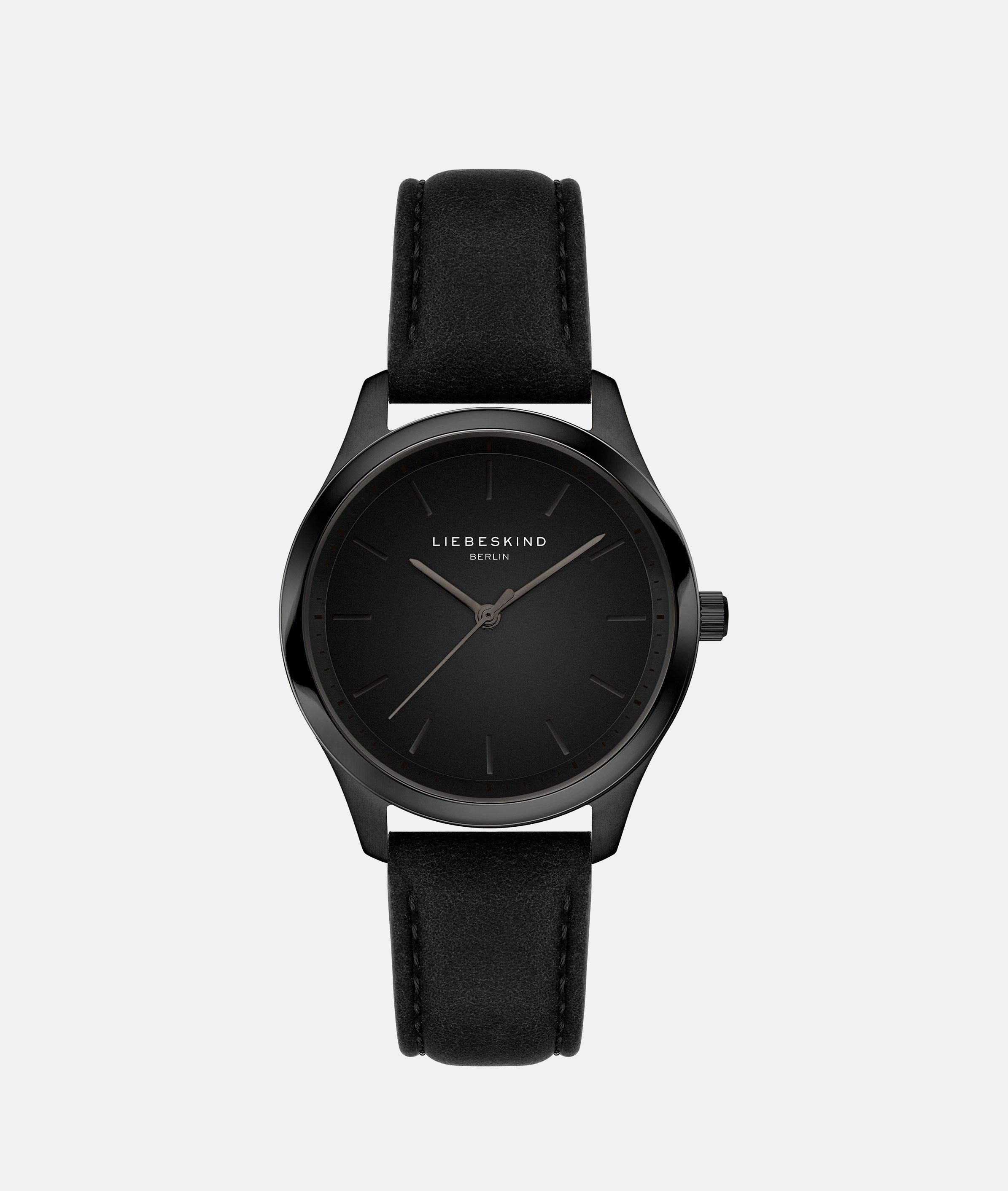 Liebeskind Berlin Quarzuhr Basic Staples LT-0506-LQ, Armbanduhr, Damenuhr, Lederarmband, analog