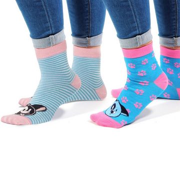 BIGGDESIGN Socken Biggdesign Dogs Damen Socken Set Größe 36-40 5er Pack (1-Paar)