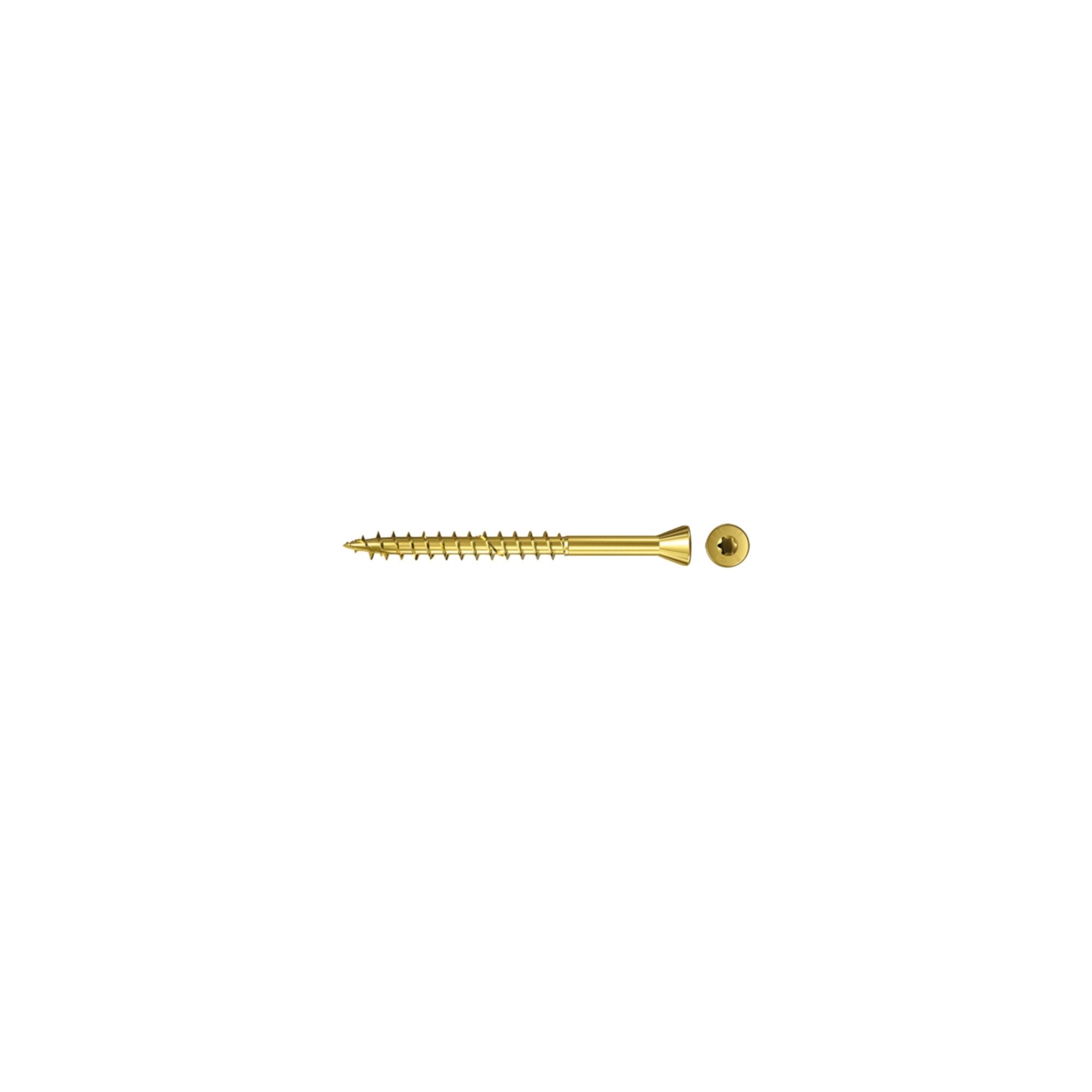 fischer Senkschraube fischer Dielenschraube 3,5x45 Senkk. gevz TG TX 100 Stk