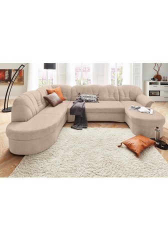 DOMO collection Sofa »Elva U-Form« patogi su miegojimo...