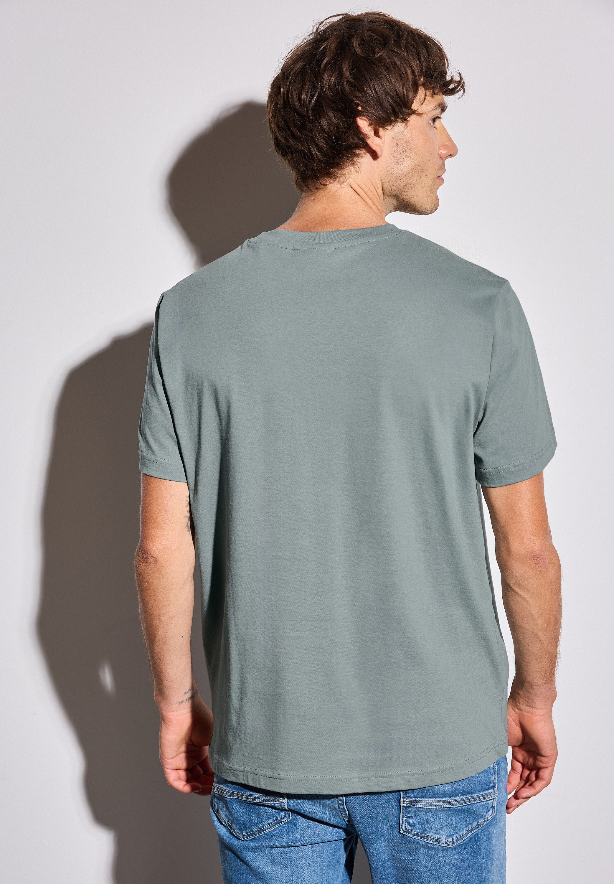 STREET ONE MEN T-Shirt aus reiner Baumwolle