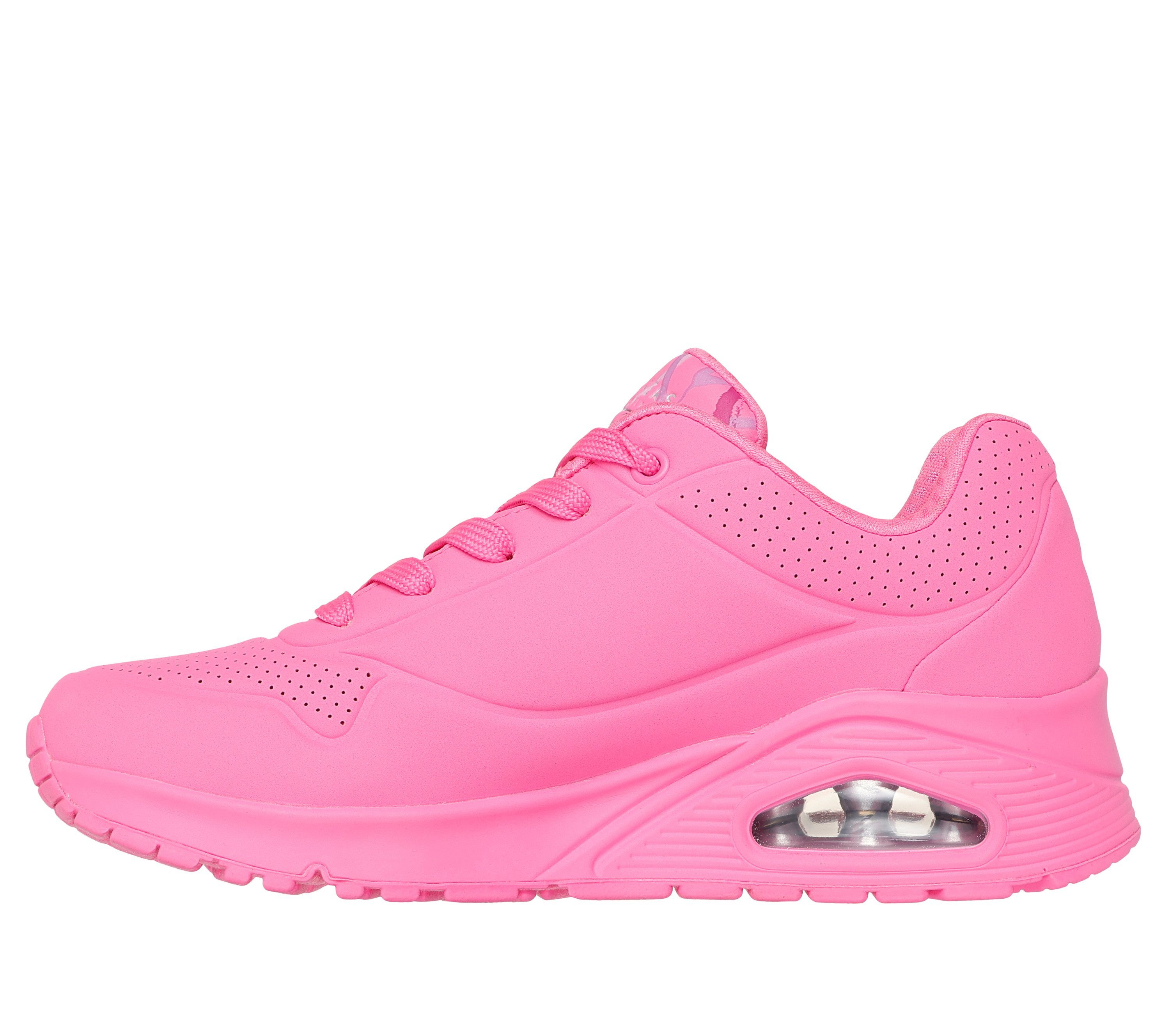 Skechers UNO-SPREAD THE LOVE Wedgesneaker Freizeitschuh, Halbschuh, Schnürschuh mit coolem Graffiti-Print – Bild 4 von 5