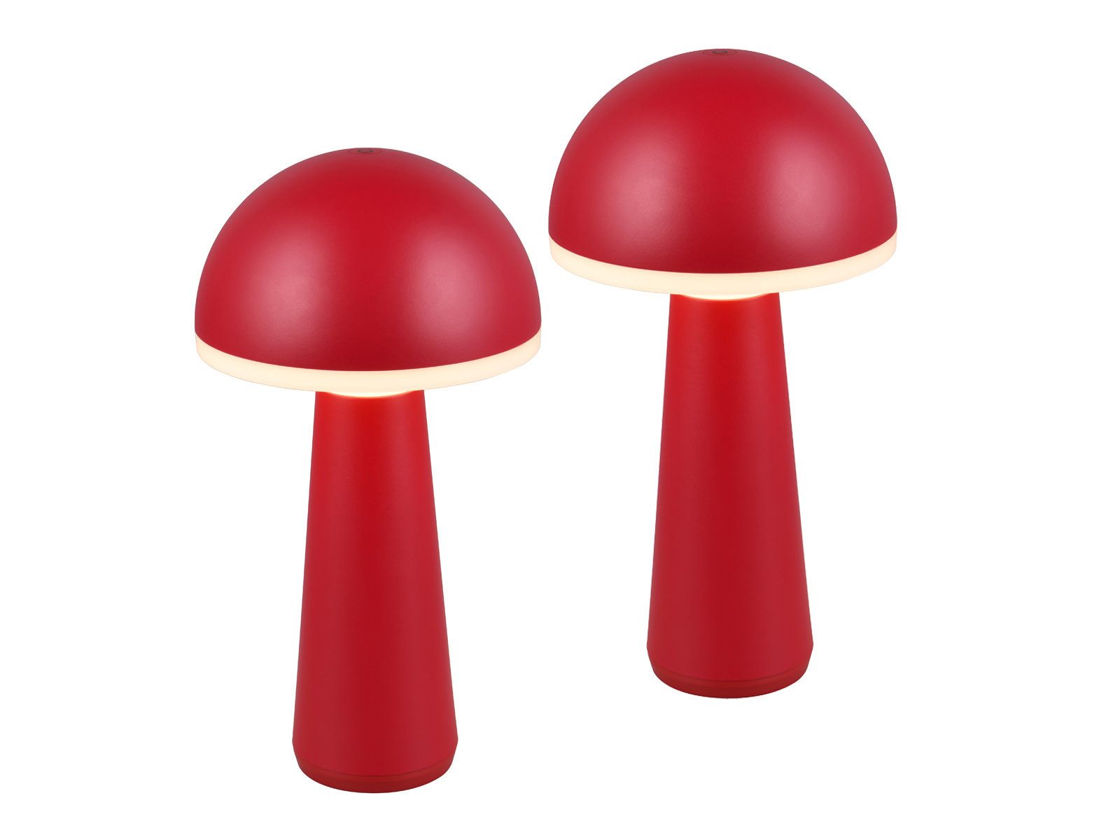 Reality Leuchten LED Außen-Tischleuchte, Dimmfunktion, LED fest integriert, Warmweiß, Neutralweiß, Tageslichtweiß, Kabellos-e Akku Pilz-Lampen Outdoor Party-Beleuchtung ohne Strom-Kabel