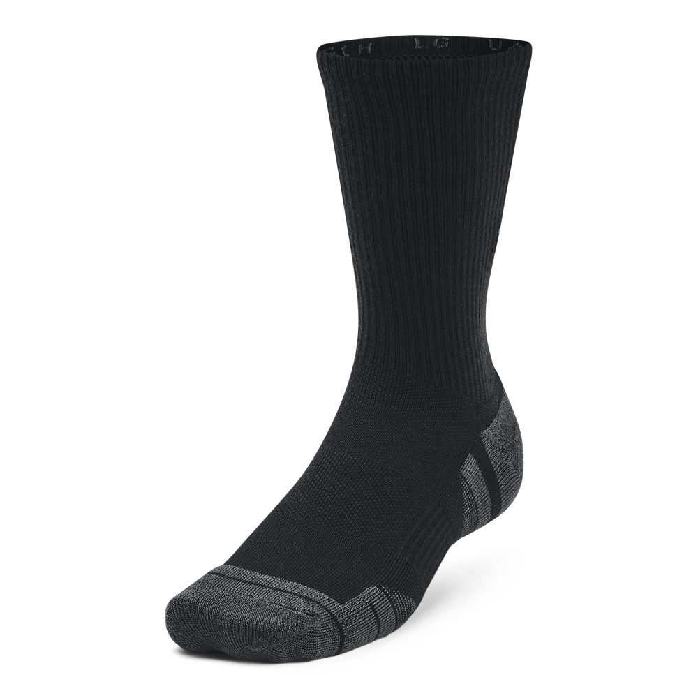 Under Armour® Tennissocken Unisex UA Performance Tech-Crew-Socken im 3er-Pack (3-Paar) für Squash und aktive Freizeit, flexible Passform, sportlicher Stil