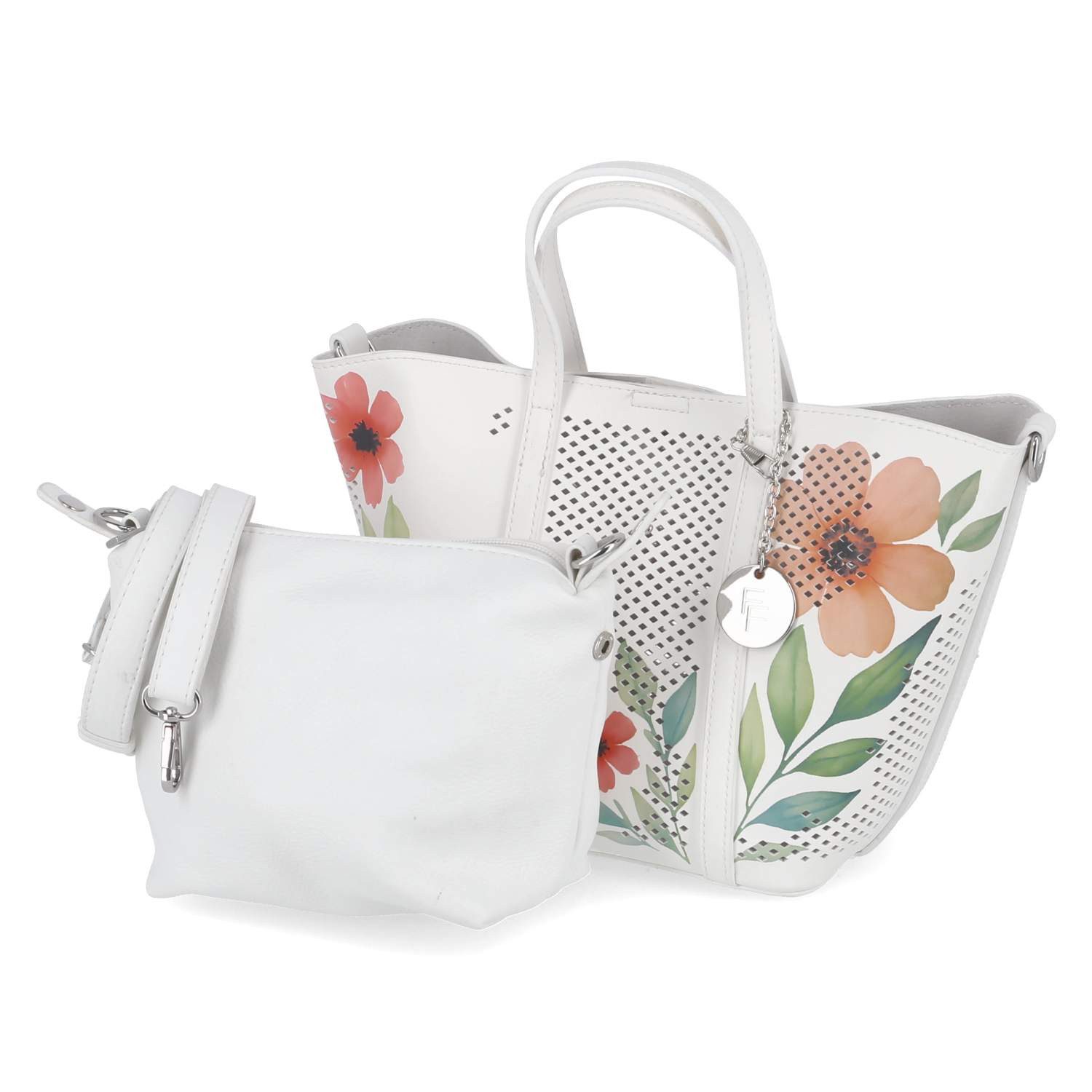 Fräulein Frida Handtasche Fräulein Frida FF2108,300 Damen Shopper Synthetik weiss