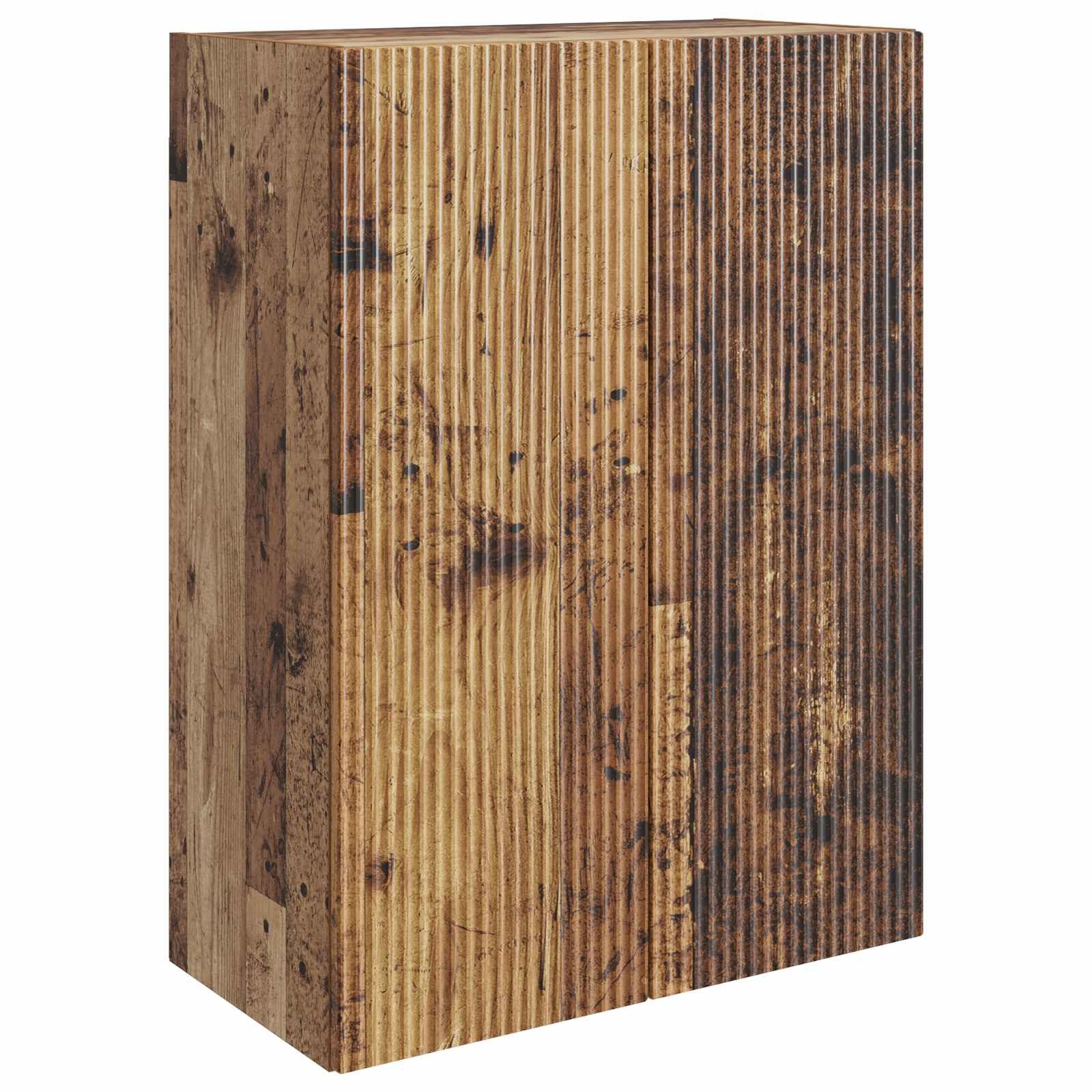 vidaXL Hängeschrank 66 x 34,5 x 90 cm Hängeschrank Wandschrank Altholz 66x34,5x90 cm Holzw