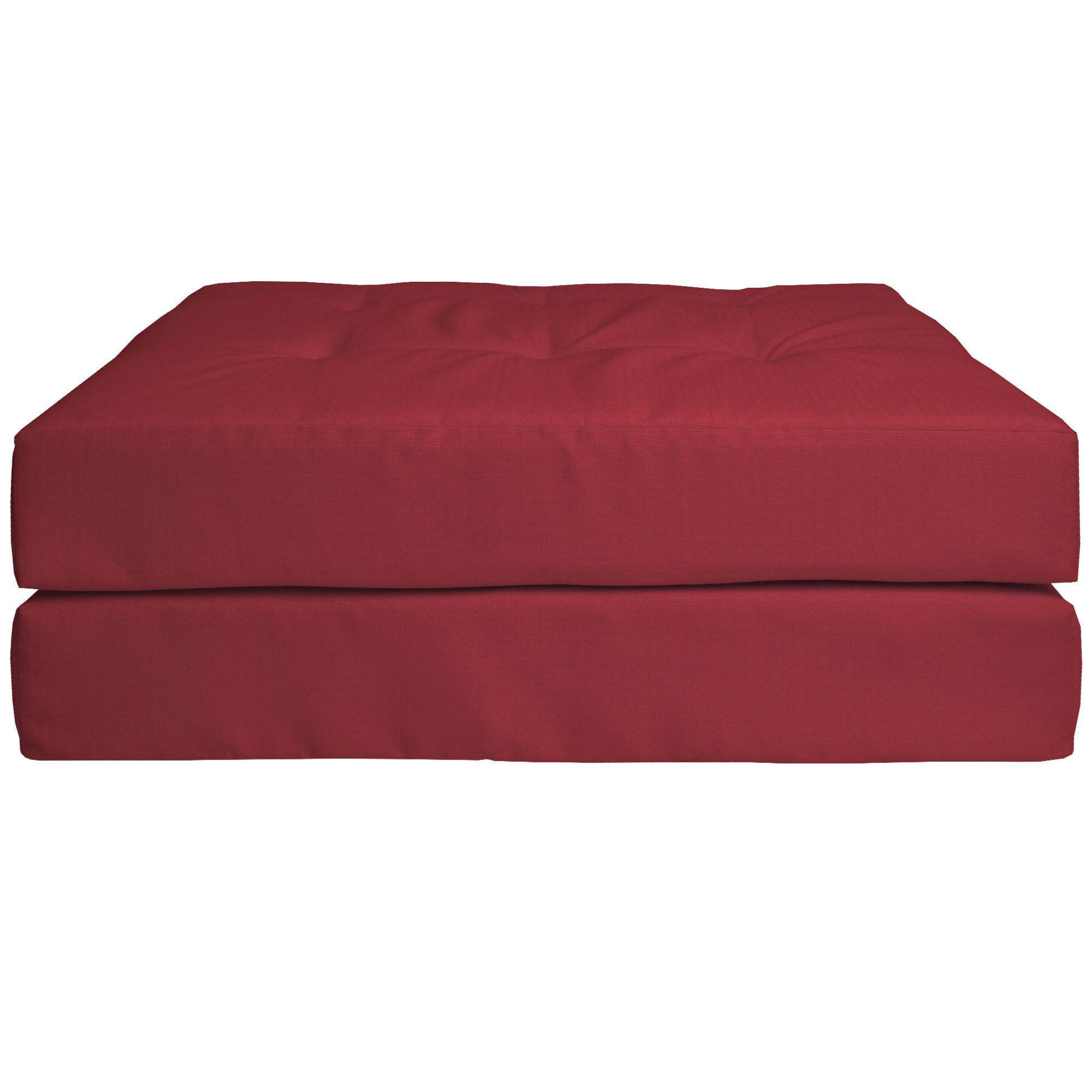 Beautissu Palettenkissen Palettenkissen Outdoor 1x Sitzkissen & 2x Rückenkissen, Rot, Outdoor 1x Sitzkissen 120x80cm & 2X Rückenkissen 60x40cm