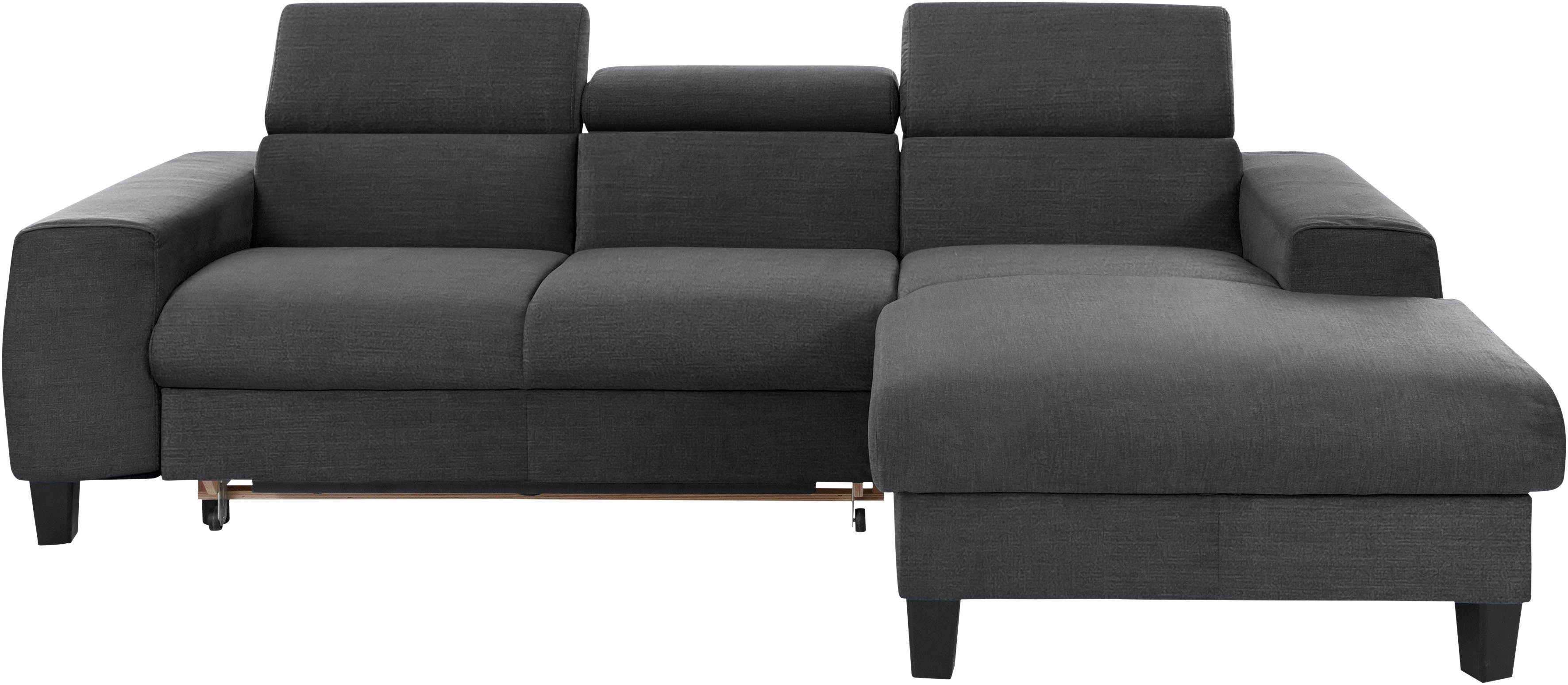 COTTA Ecksofa "Morven L-Form mit Kopfteilverstellung", wahlweise mit Bettfu günstig online kaufen