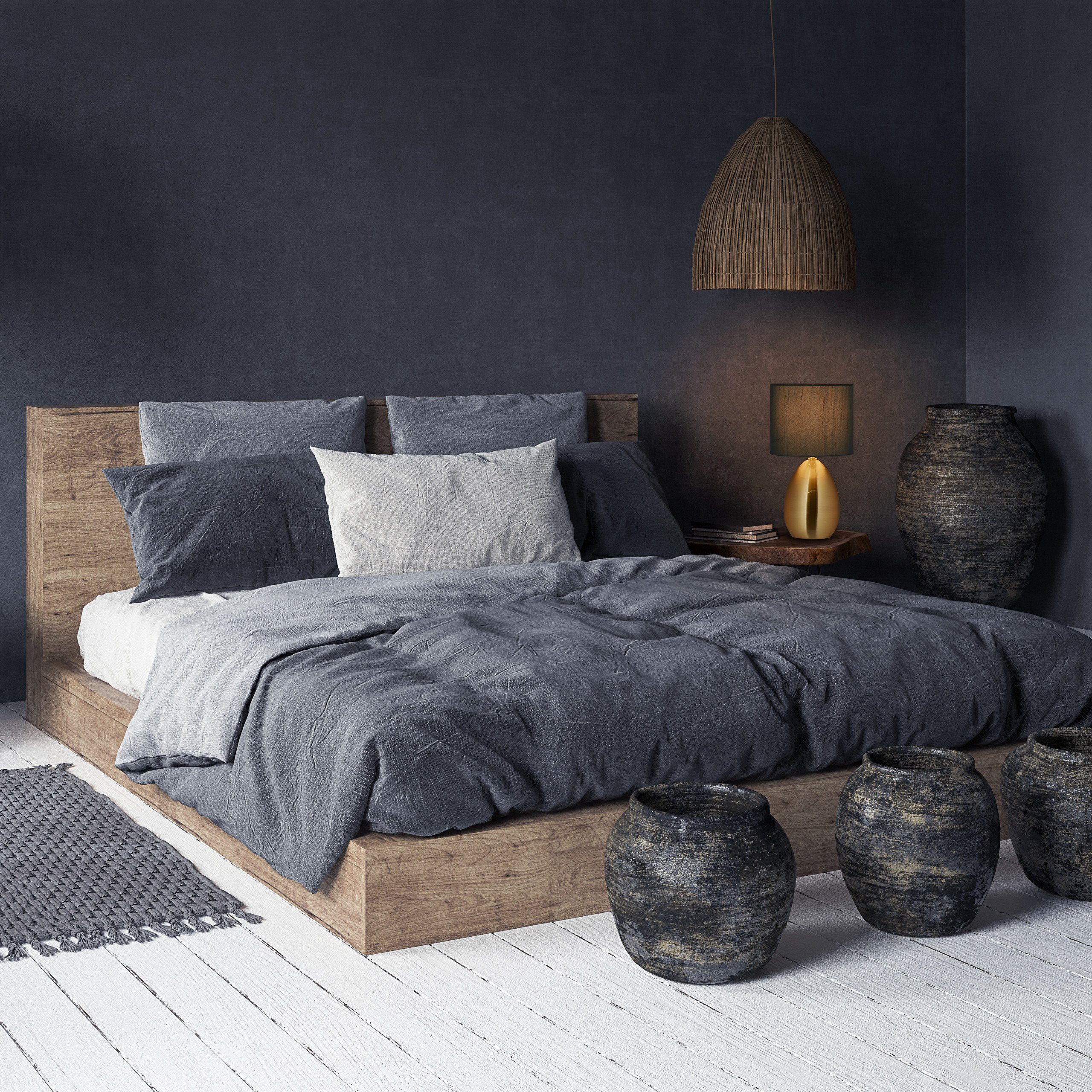 relaxdays Nachttischlampe Touch messing günstig online kaufen