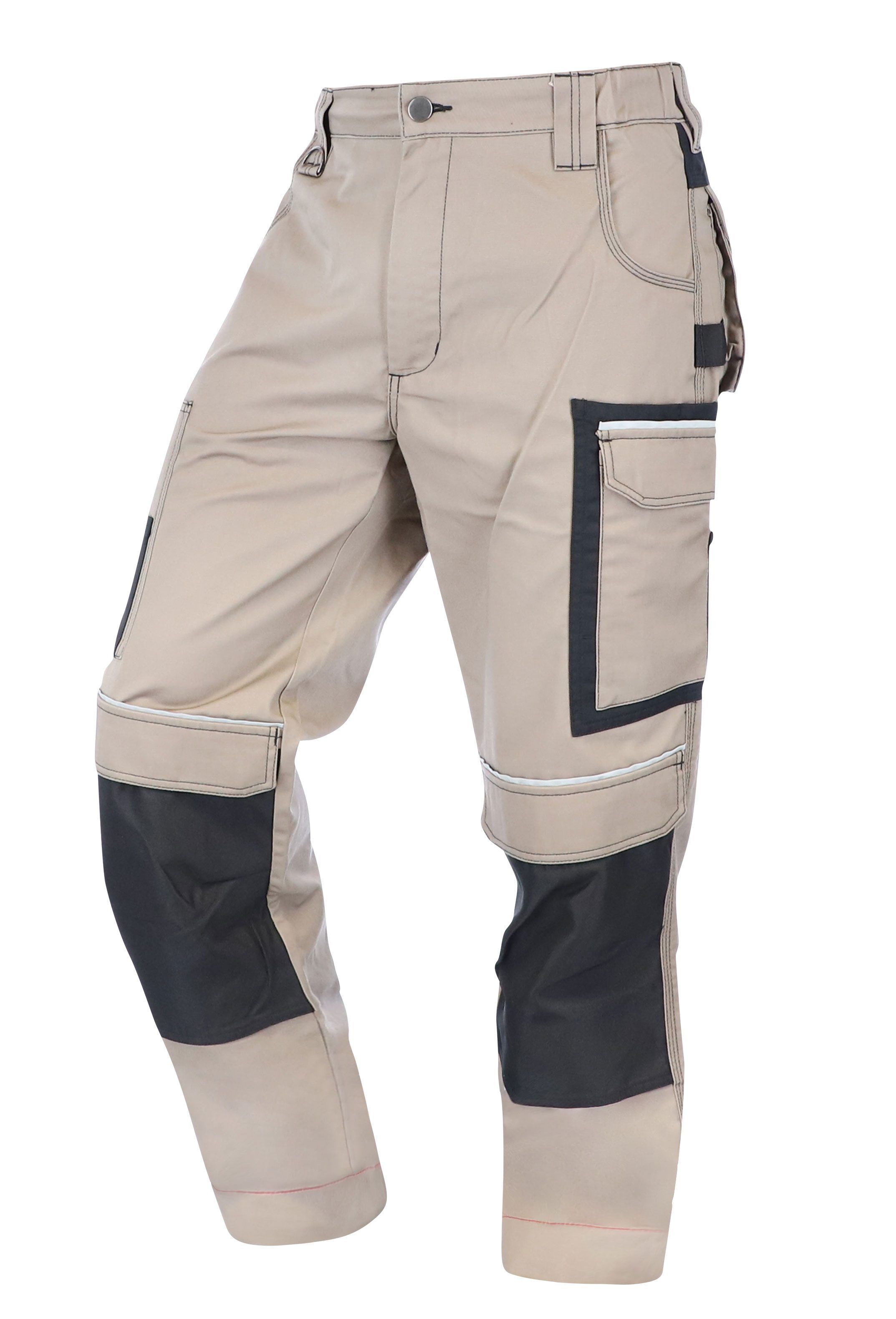 ELIWORX Arbeitshose Männer mit Stretch Einsatz - Bequeme Passform - Robustes Material Arbeitshose Herren ideal für Handwerk Heimwerk und Baugewerbe
