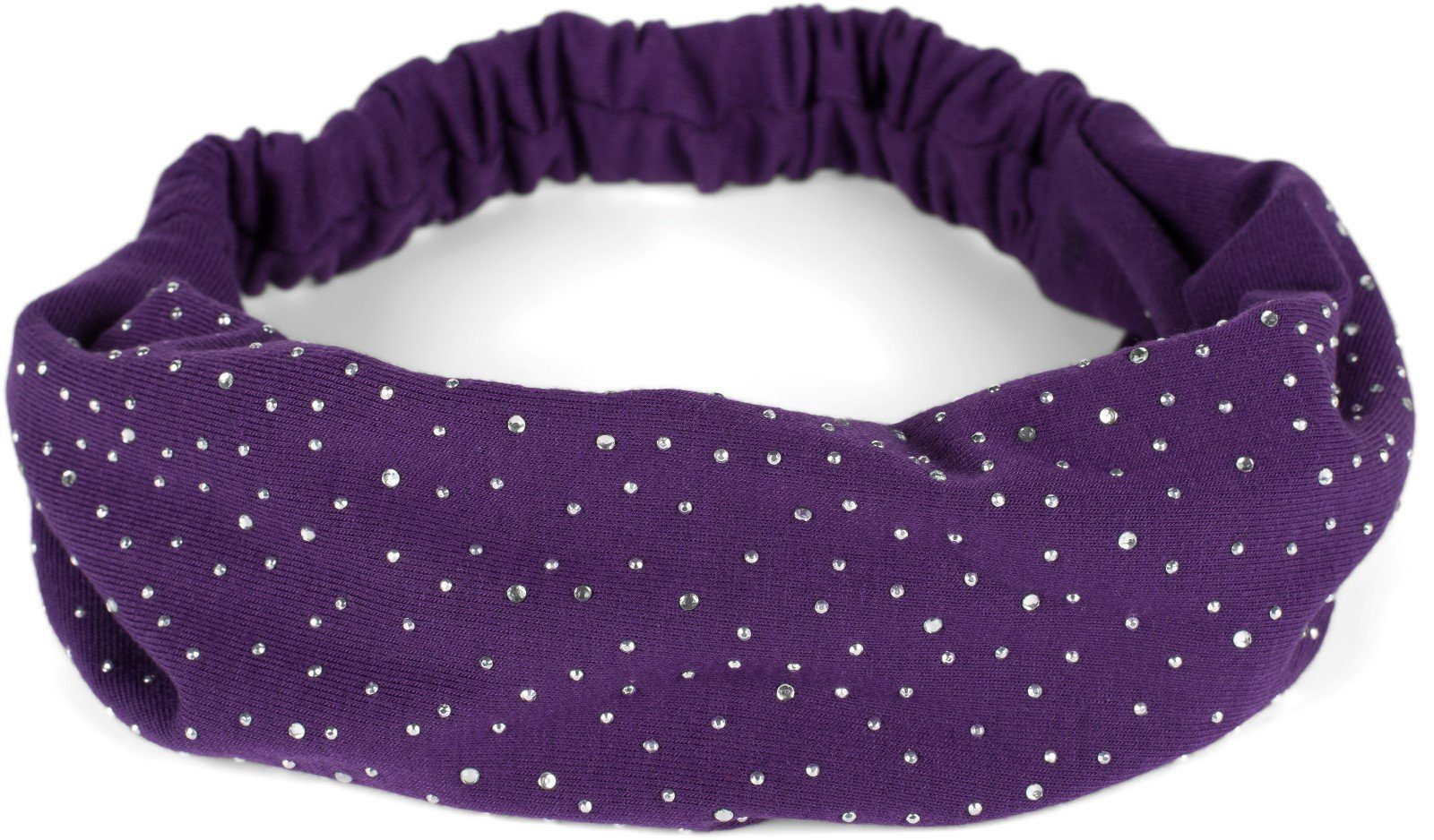 Strasssteine Haarband, mit Violett styleBREAKER Haarband 1-tlg.,