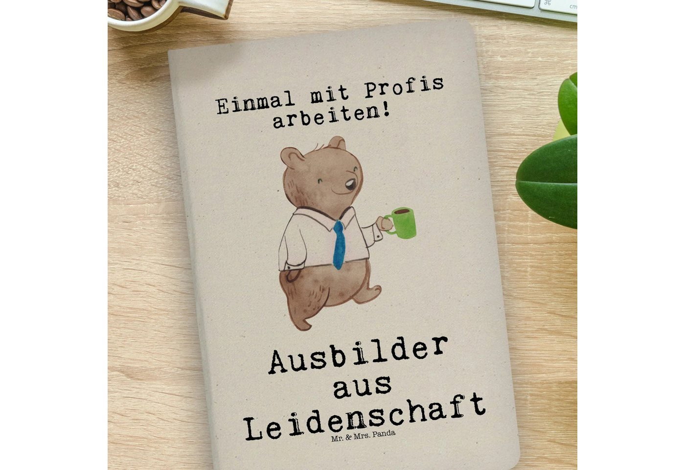 Thumbnail - Mr. & Mrs. Panda Notizbuch Ausbilder Leidenschaft - Transparent - Geschenk, Rente, guten morgen, Mr. & Mrs. Panda, Langl...