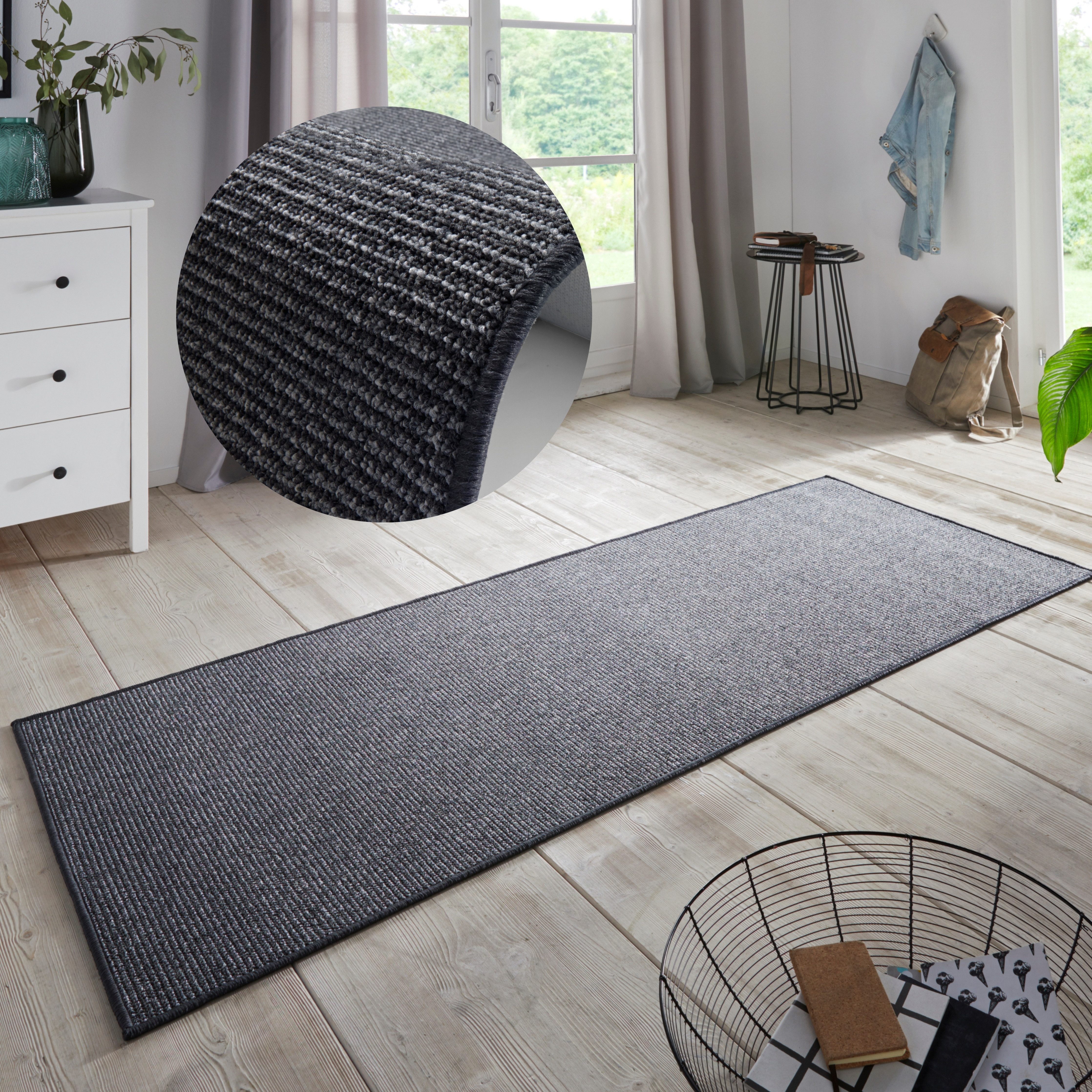 HANSE Home Läufer Bouclé, rechteckig, Höhe: 5 mm, rutschfest, Sisal Optik, günstig online kaufen