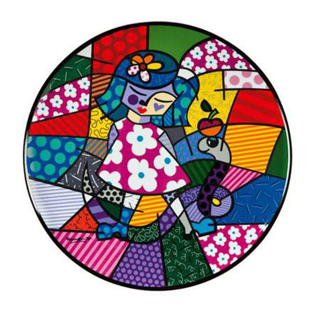 Goebel Wanddekoobjekt Girl with Snake - Romero Britto Wandteller