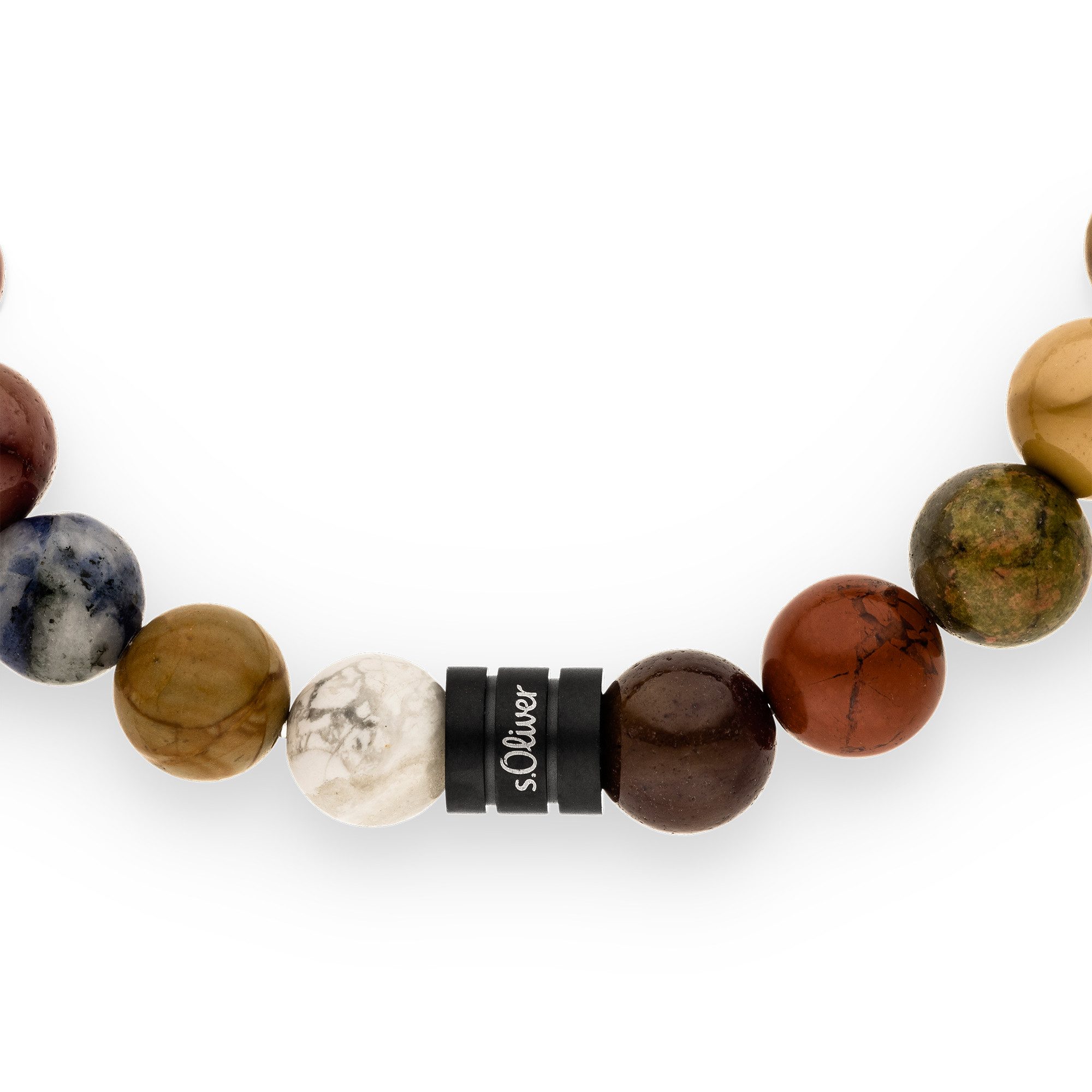 s.Oliver Armband, mit Achat, Sodalith, Tigerauge, Spektrolith oder Kambaba Jaspis